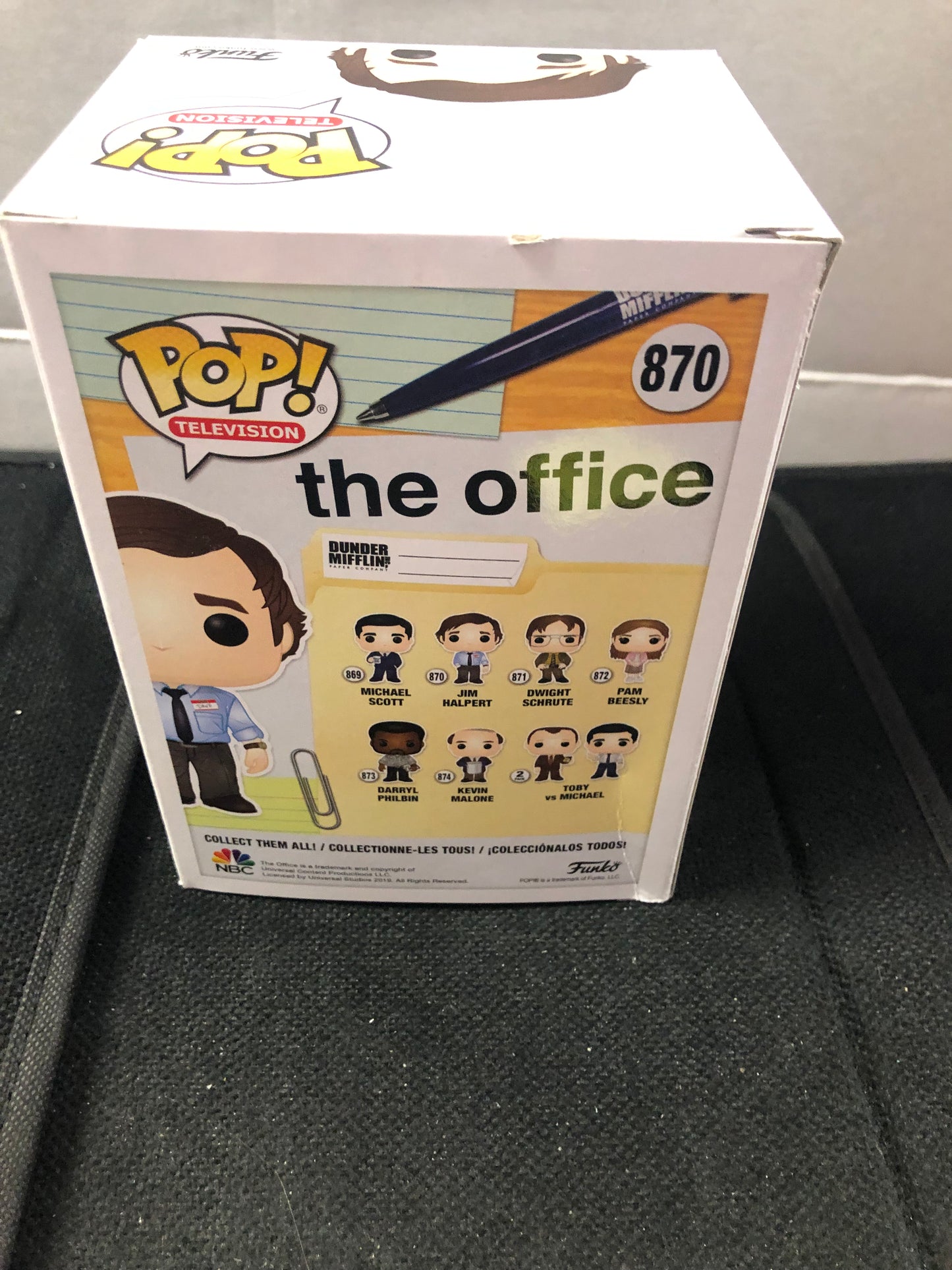 FUNKO POP POP TELEVISION THE OFFICE #870 JIM HALPERT CHASE GOOD CONDITION