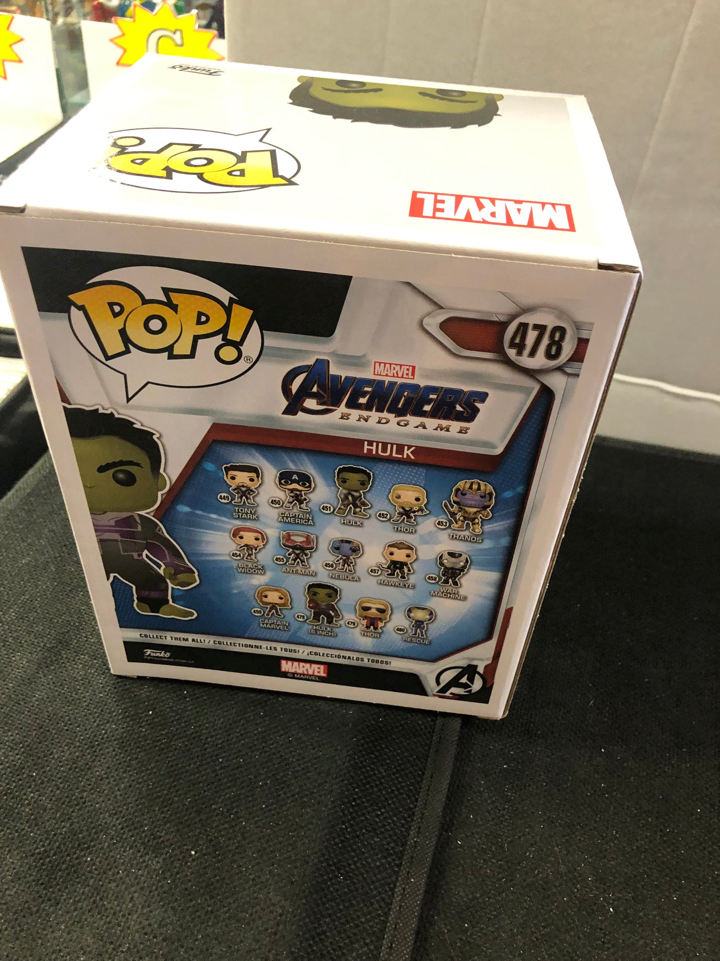 FUNKO POP AVENGERS ENDGAME #478 HULK GOOD CONDITION