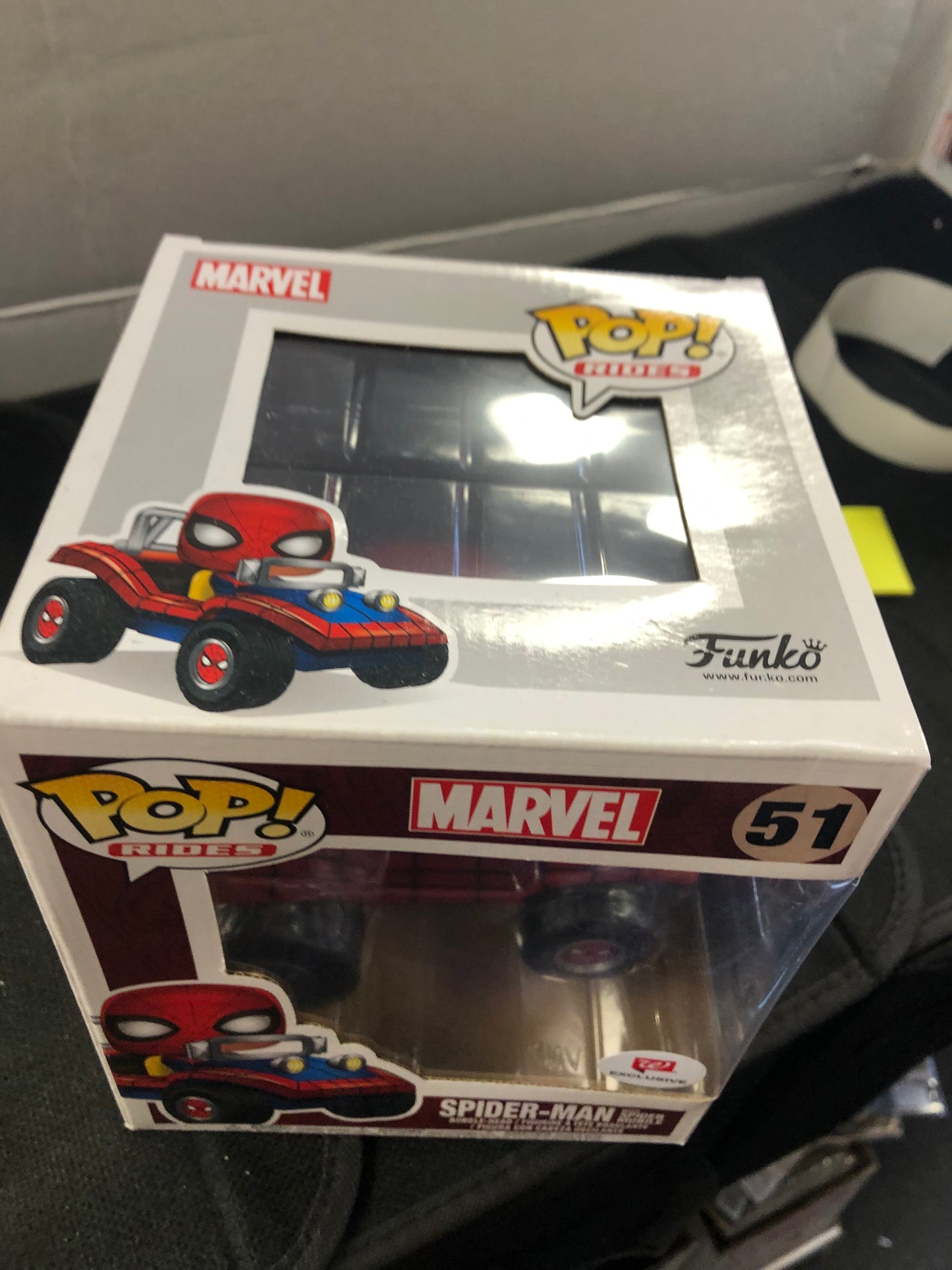 FUNKO POP RIDES MARVEL #51 SPIDER-MAN WITH SPIDER MOBILE WALGREENS EXCLUSIVE GOOD CONDITION