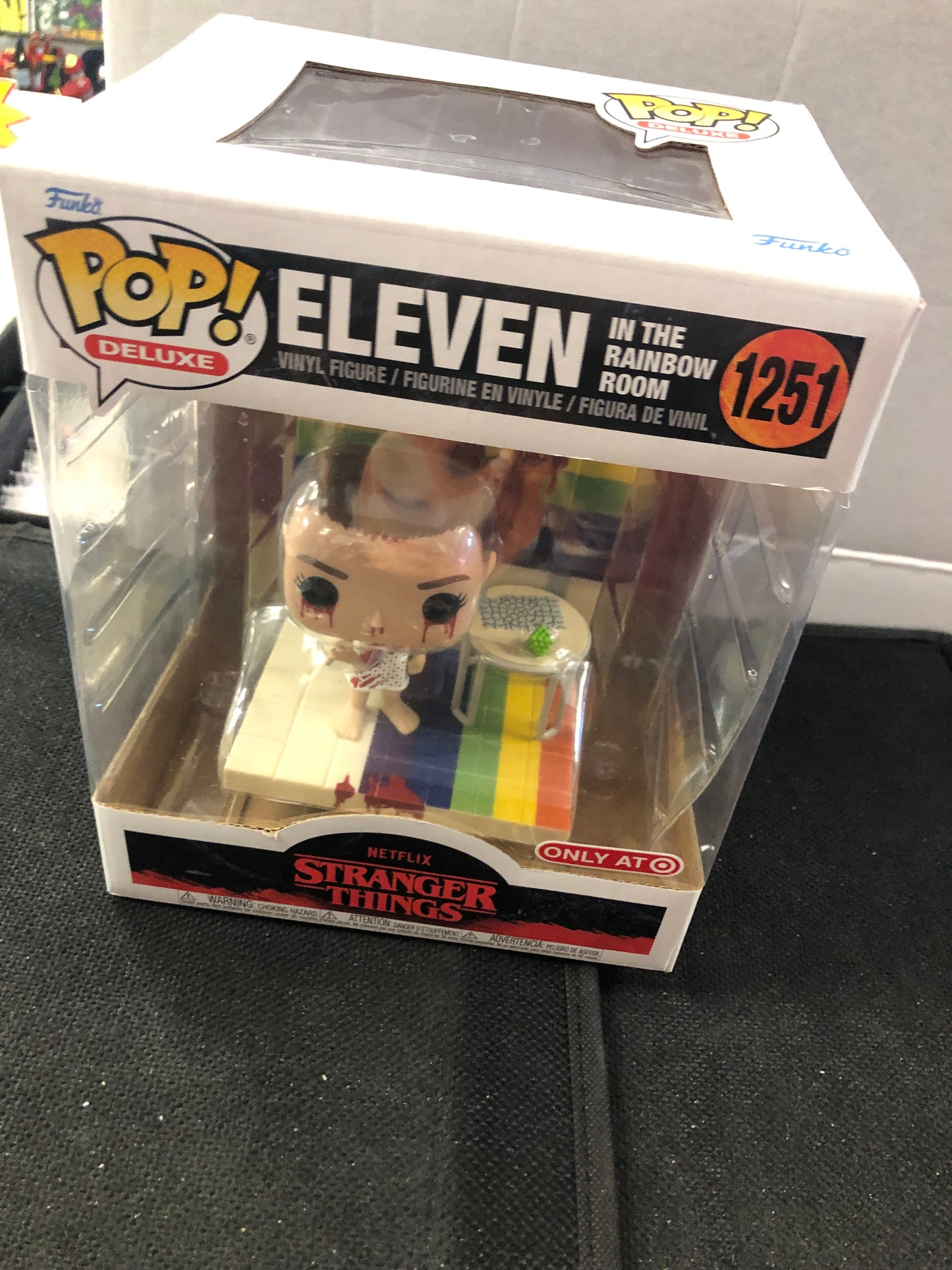 FUNKO POP DELUXE STRANGER THINGS #1251 ELEVEN IN THE RAINBOW ROOM TARGET EXCLUSIVE GOOD CONDITION