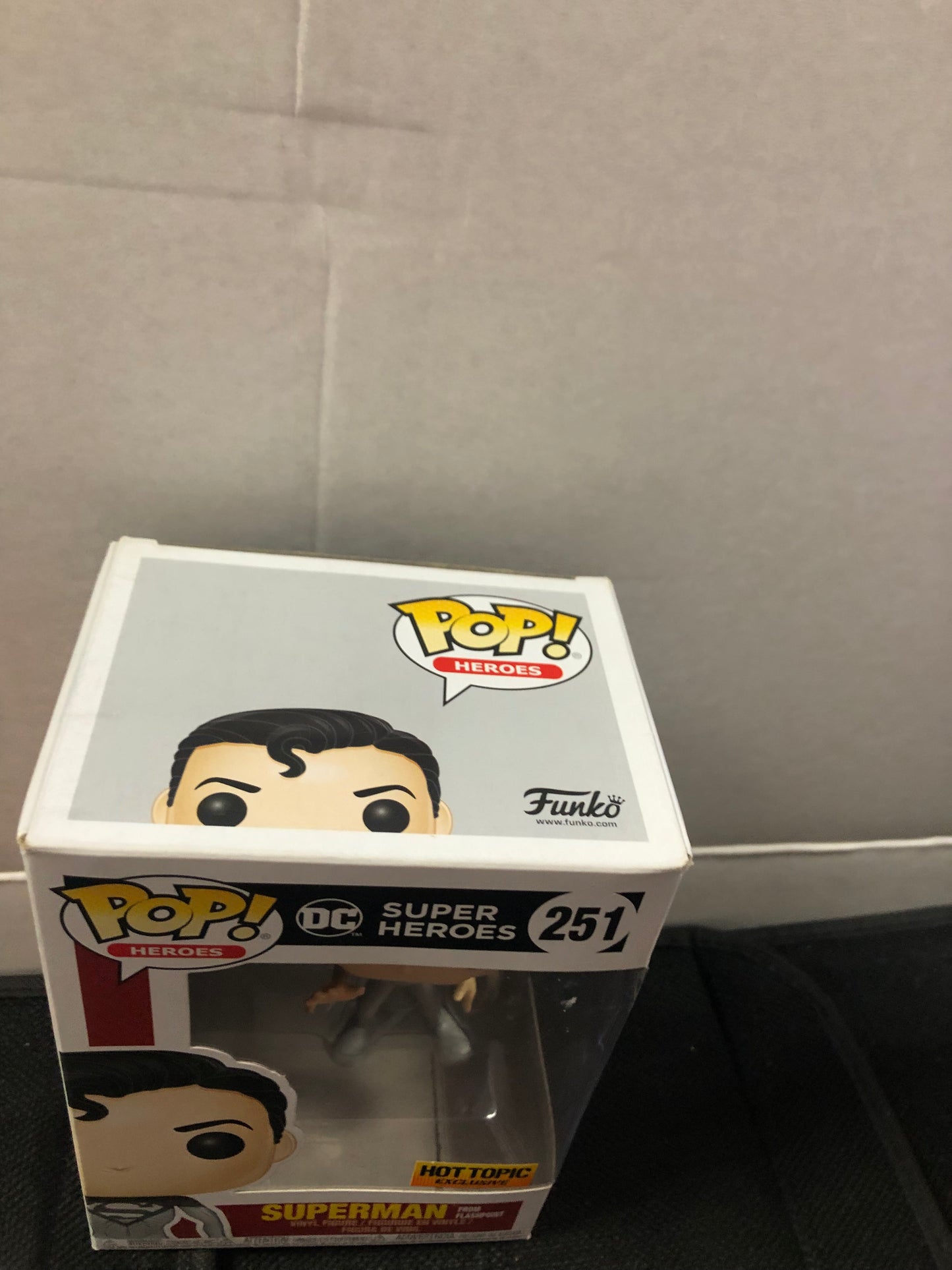 FUNKO POP POP HEROES DC SUPER HEROES # 251 SUPERMAN FROM FLASHPOINT HOT TOPIC EXCLUSIVE GOOD CONDITION