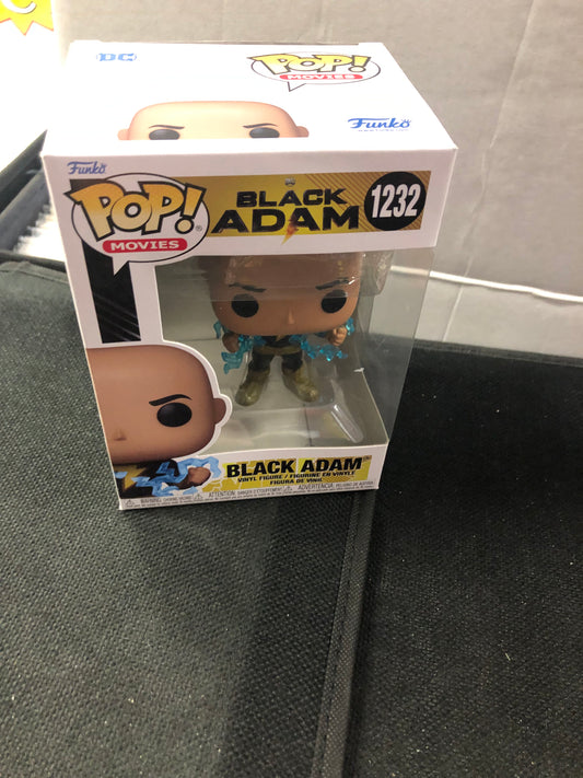 FUNKO POP POP MOVIES BLACK ADAM # 1232 BLACK ADAM GOOD CONDITION