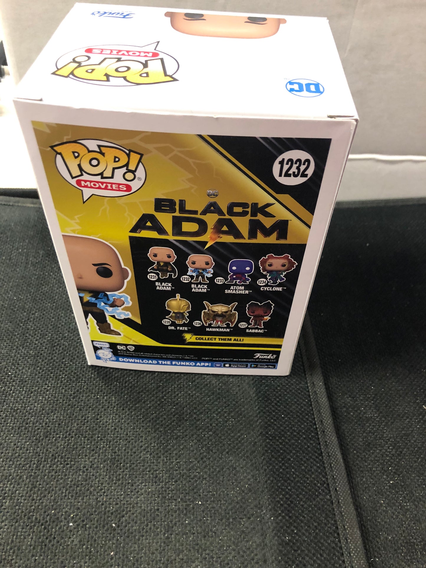 FUNKO POP POP MOVIES BLACK ADAM # 1232 BLACK ADAM GOOD CONDITION