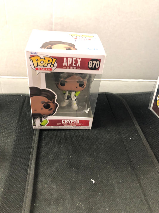 FUNKO POP POP GAMES APEX LEGENDS #870 CRYPTO GOOD CONDITION