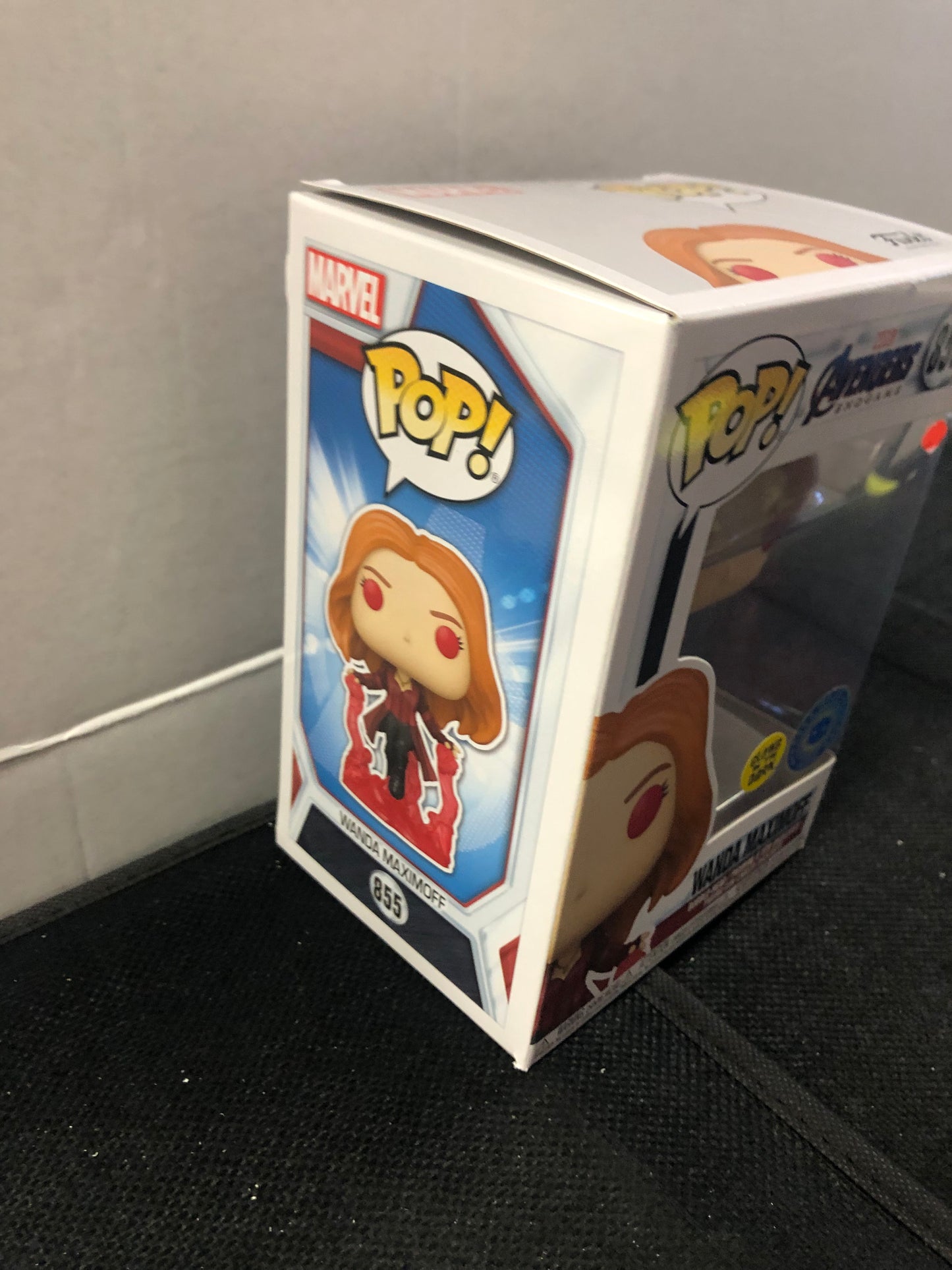 FUNKO POP AVENGERS ENDGAME #855 WANDA MAXIMOFF (GLOW IN THE DARK POP IN A BOX EXCLUSIVE)