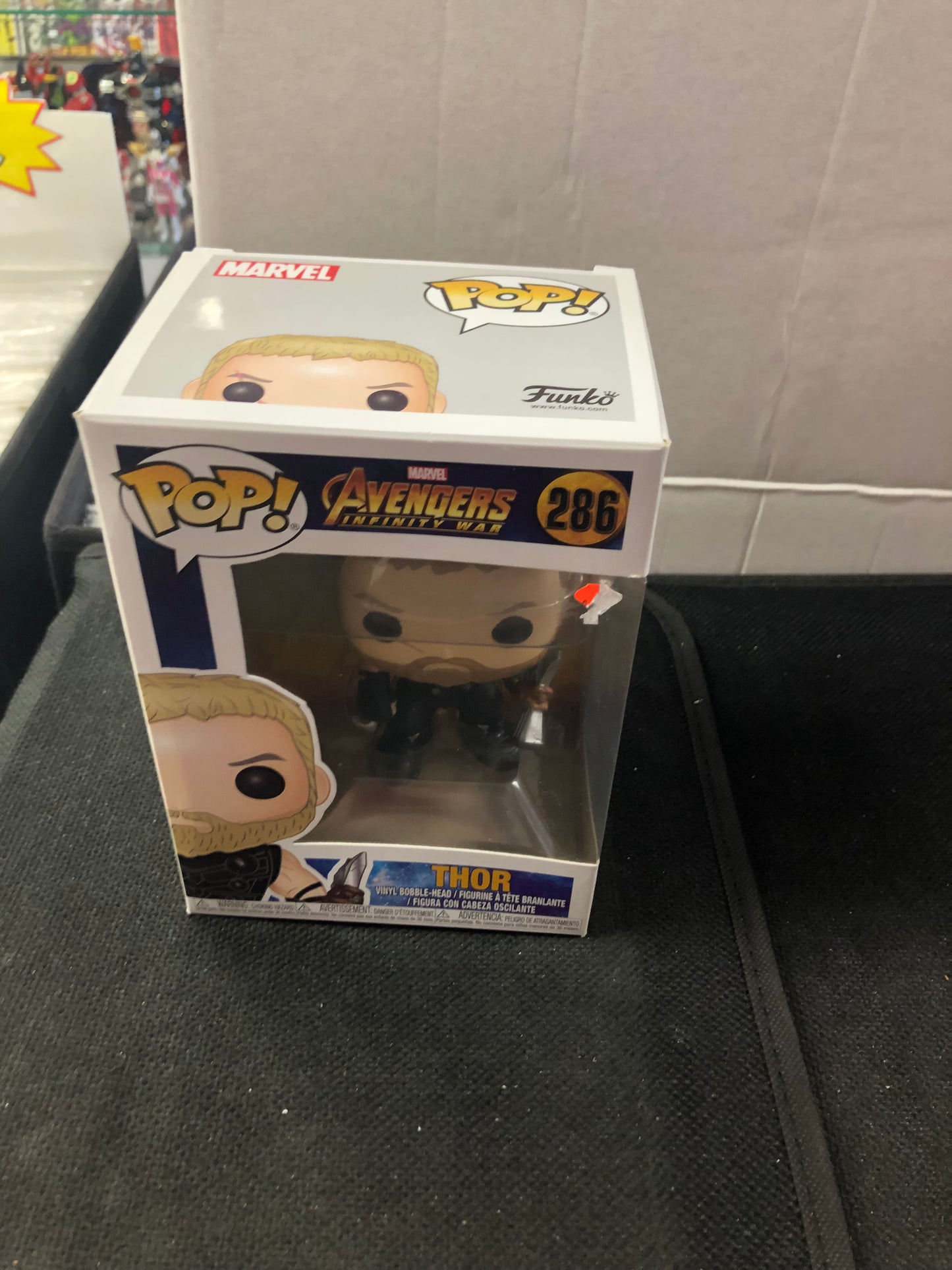 FUNKO POP AVENGERS INFINITY WAR #286 THOR GOOD CONDITION