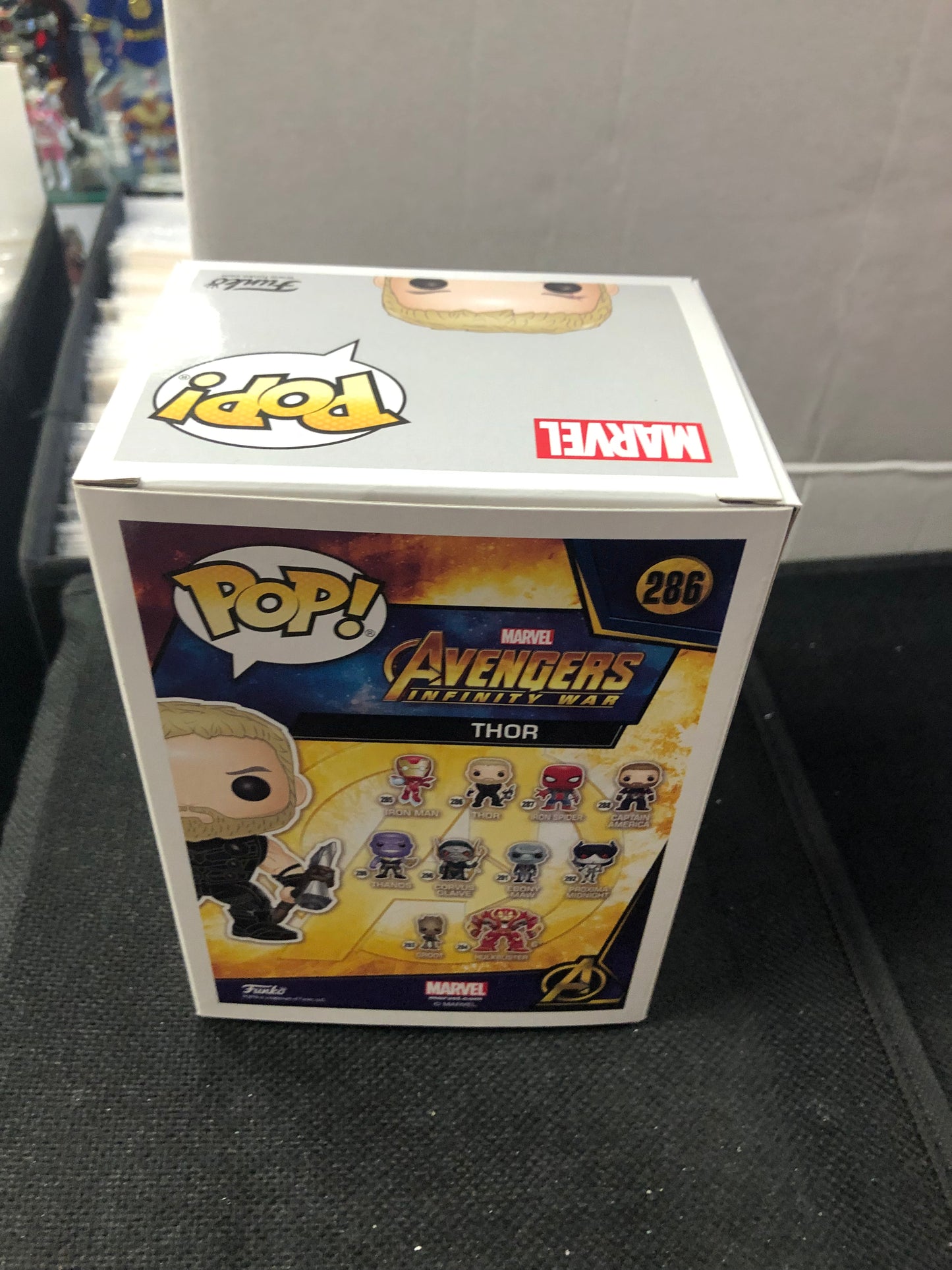 FUNKO POP AVENGERS INFINITY WAR #286 THOR GOOD CONDITION