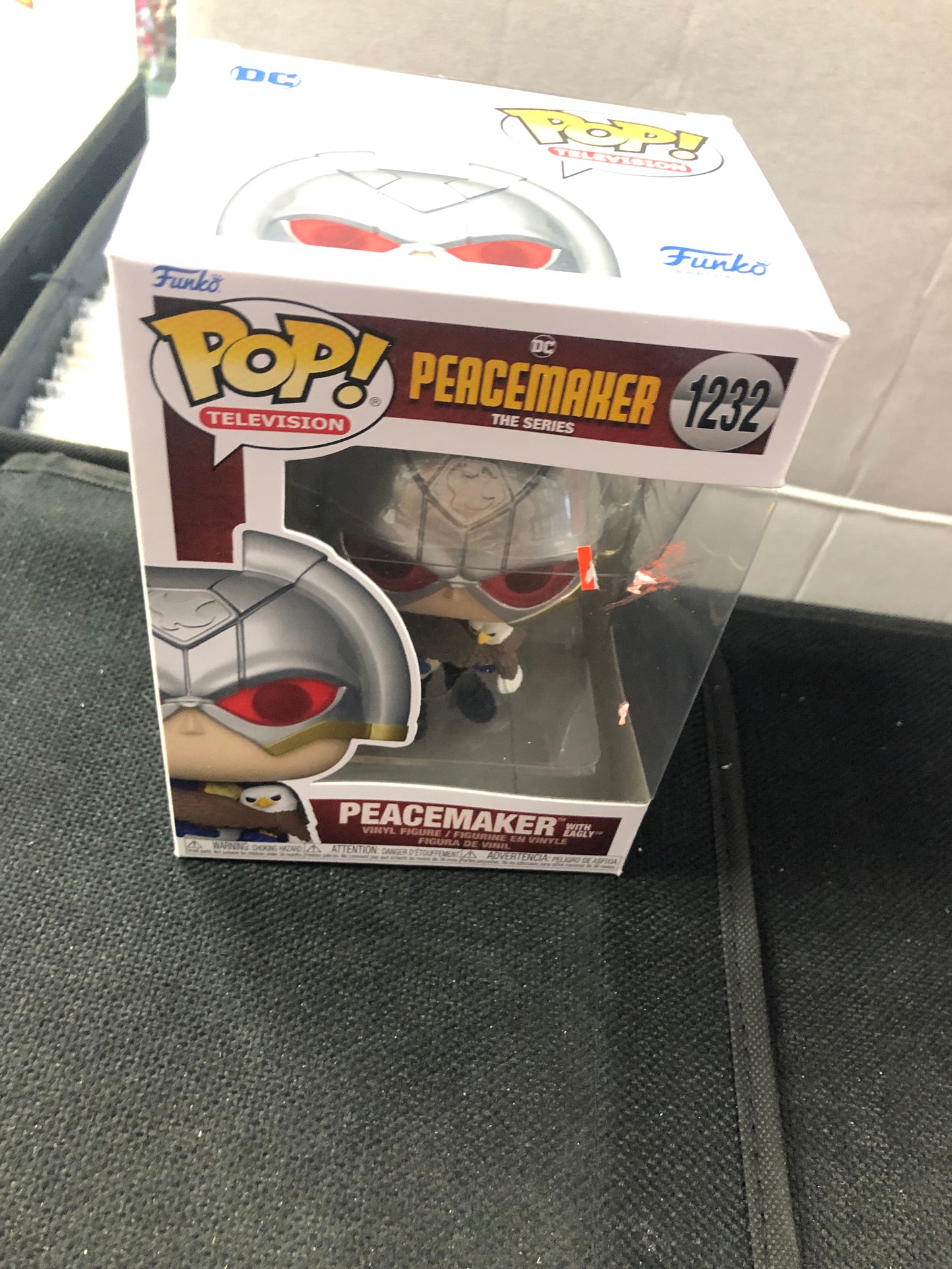 FUNKO POP POP TELEVISION PEACEMAKER THE SERIES #1232 PEACEMAKER WITH EAGLY GOOD CONDITION