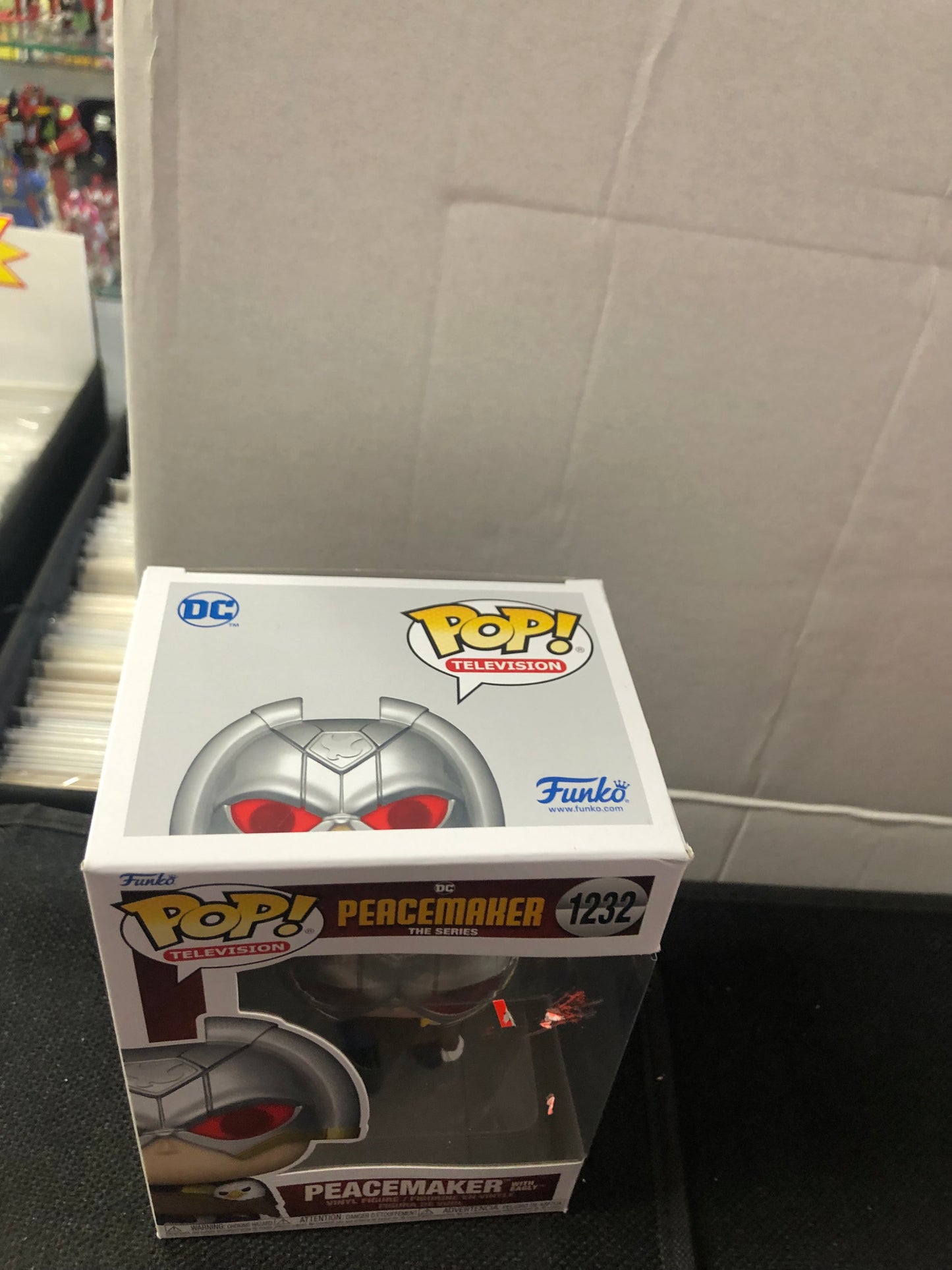 FUNKO POP POP TELEVISION PEACEMAKER THE SERIES #1232 PEACEMAKER WITH EAGLY GOOD CONDITION