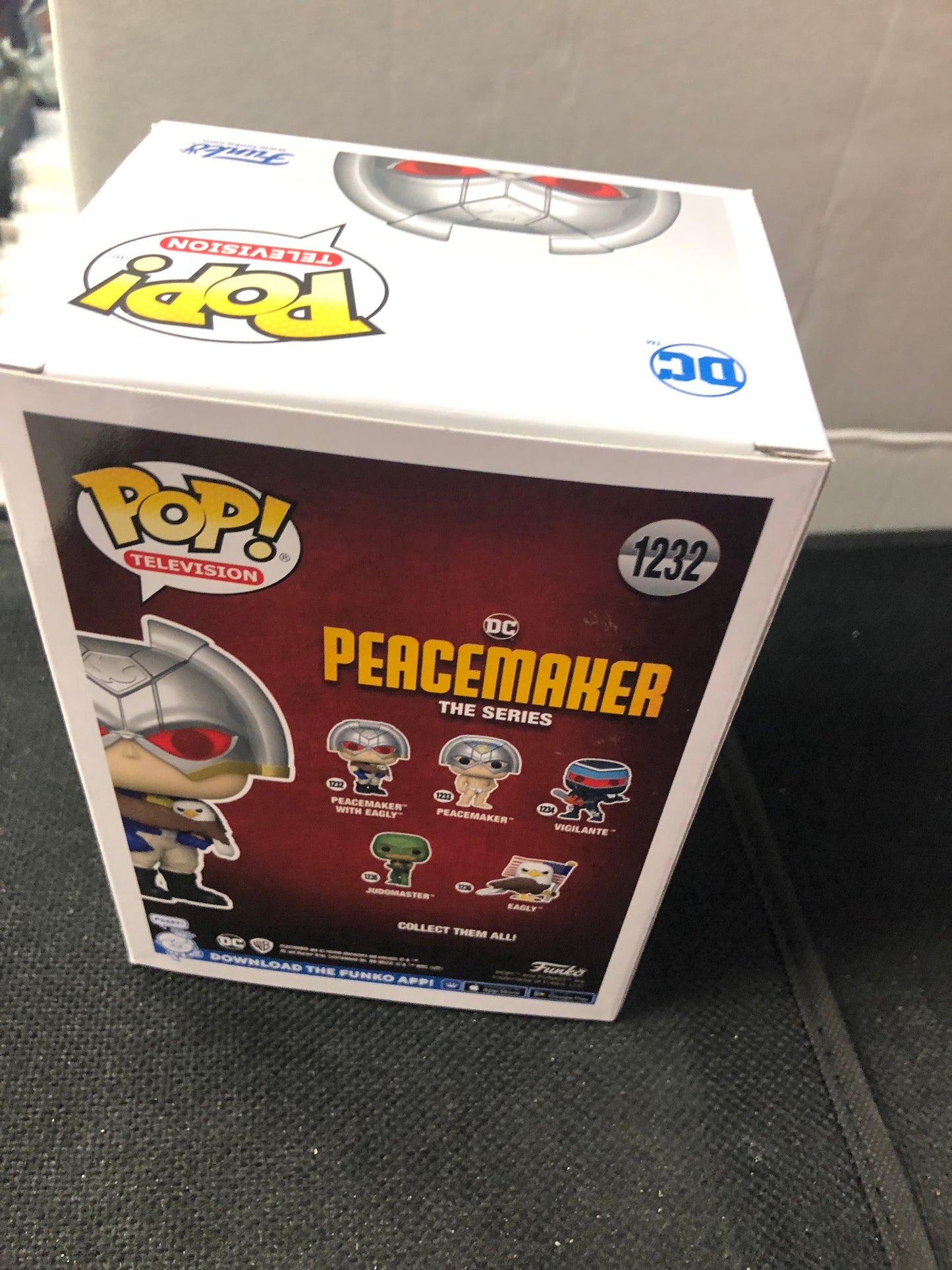 FUNKO POP POP TELEVISION PEACEMAKER THE SERIES #1232 PEACEMAKER WITH EAGLY GOOD CONDITION