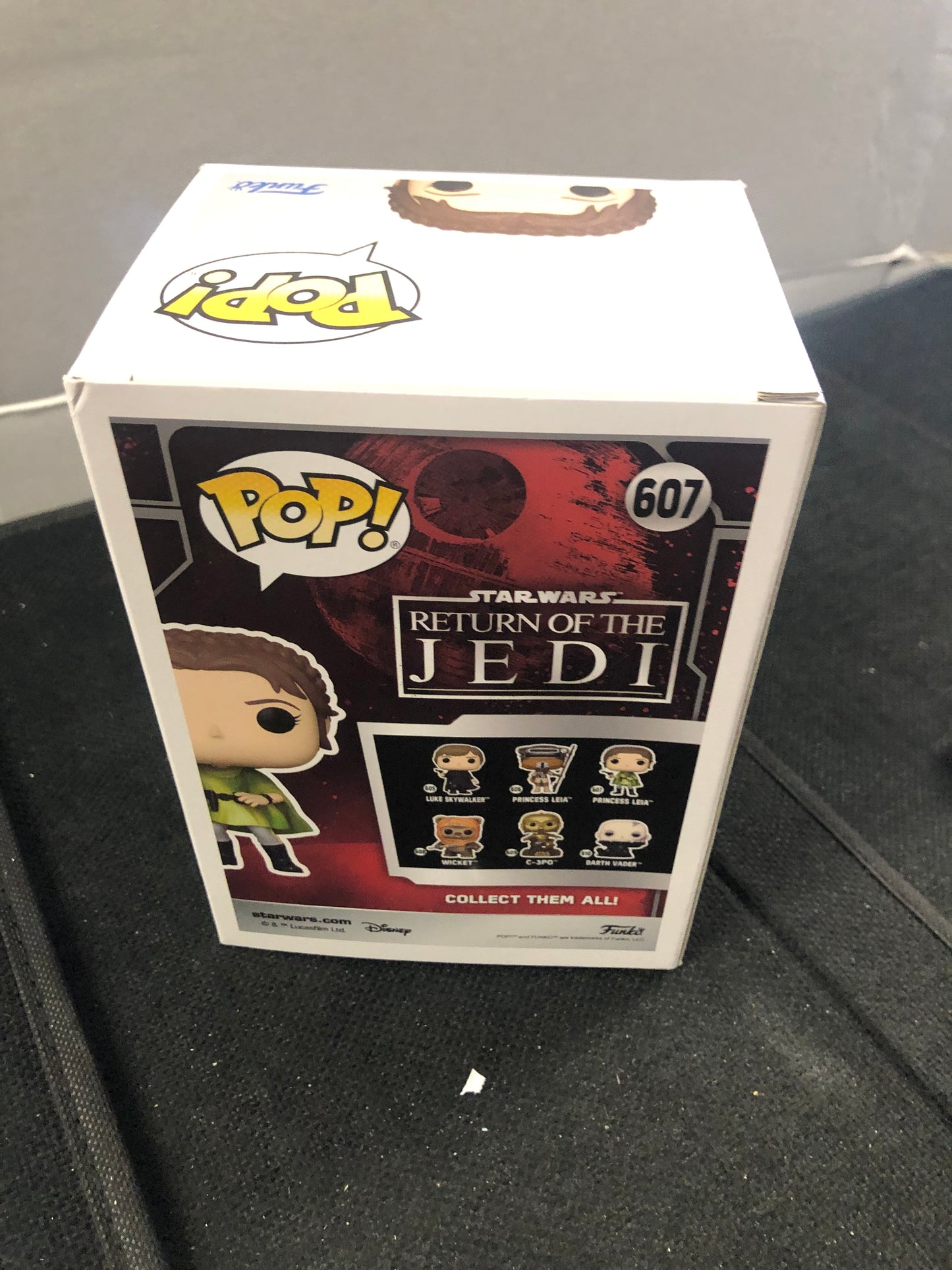 FUNKO POP STAR WARS #607 PRINCESS LEIA RETURN OF THE JEDI GOOD CONDITION