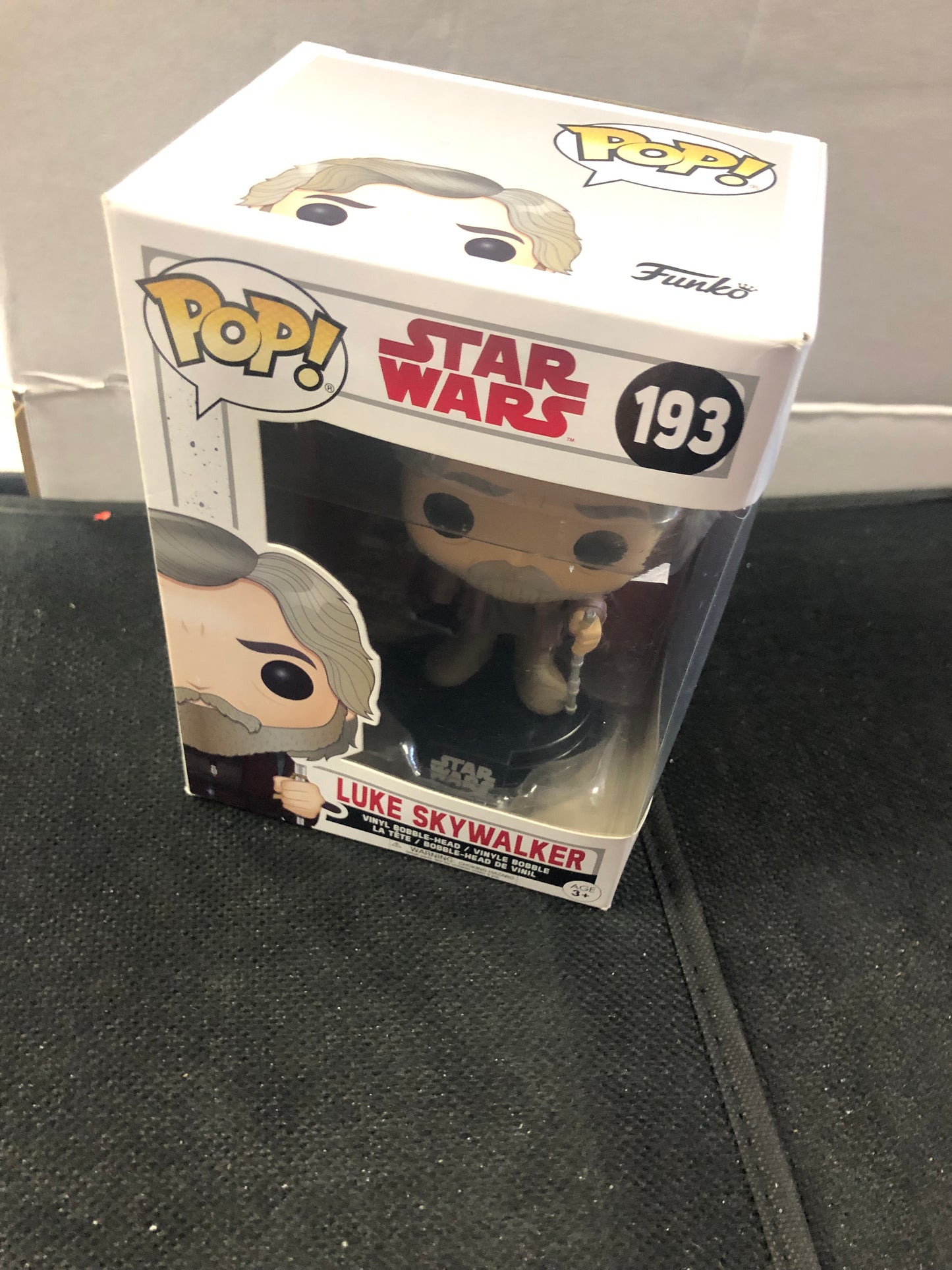 FUNKO POP STAR WARS # 193 LUKE SKYWALKER GOOD CONDITION