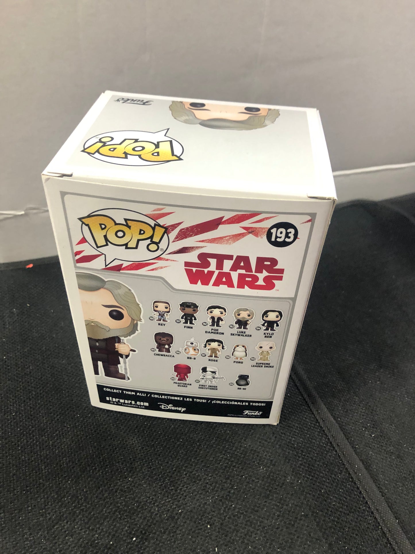 FUNKO POP STAR WARS # 193 LUKE SKYWALKER GOOD CONDITION