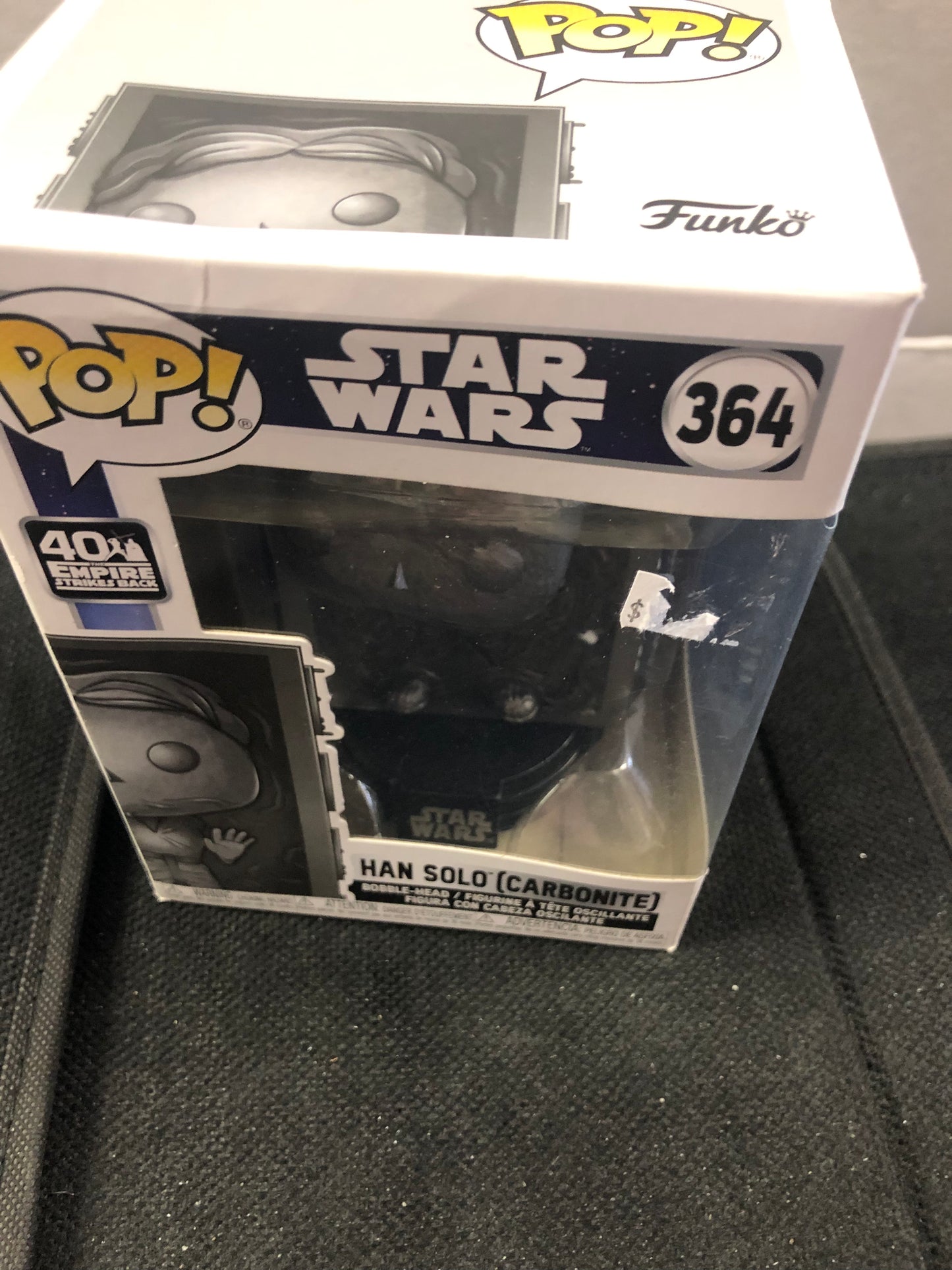 FUNKO POP STAR WARS # 364 HAN SOLO CARBONITE GOOD CONDITION