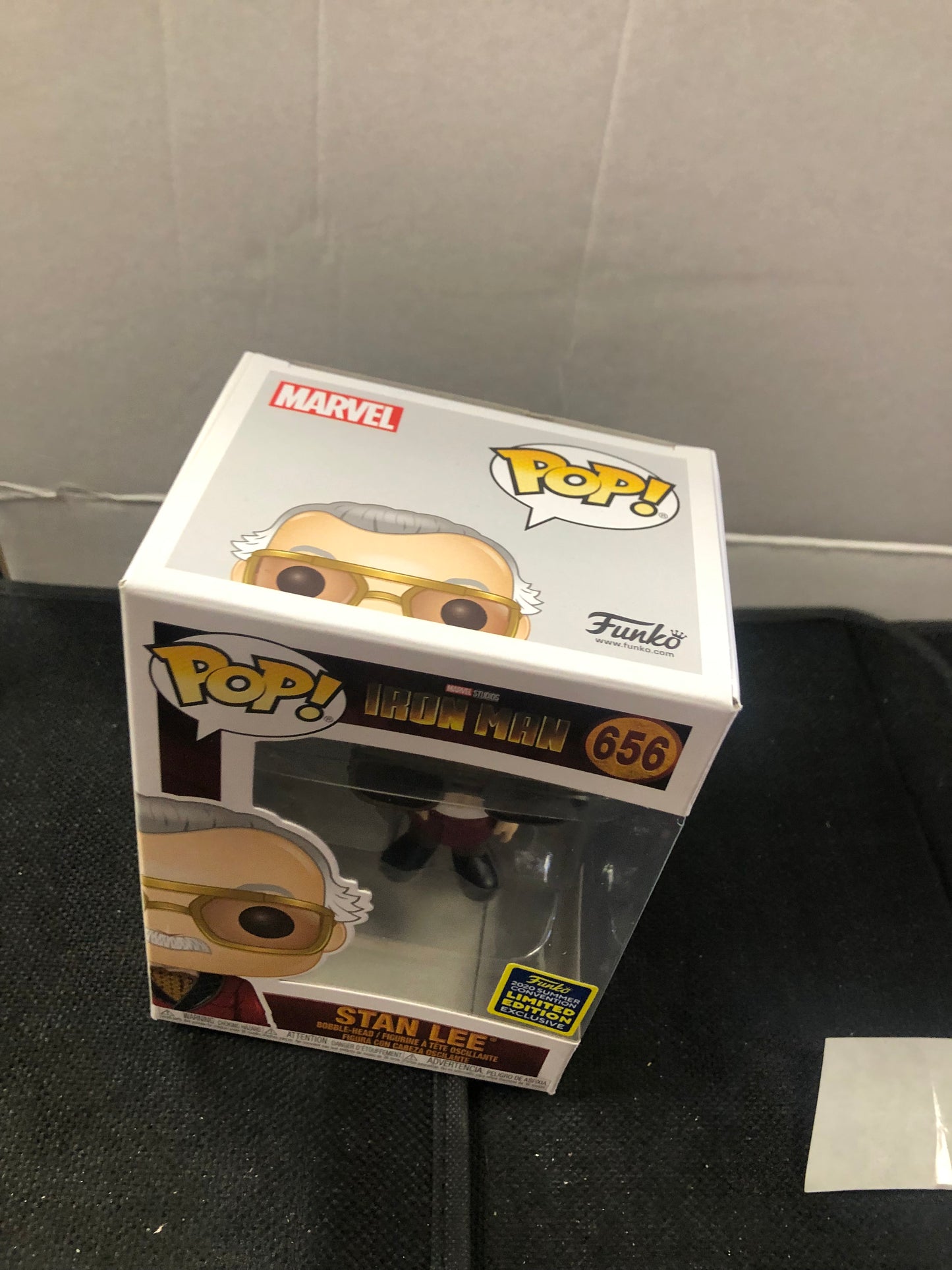 FUNKO POP IRON MAN #656 STAN LEE 2020 SUMMER CONVENTION LIMITED EDITION EXCLUSIVE GOOD CONDITION