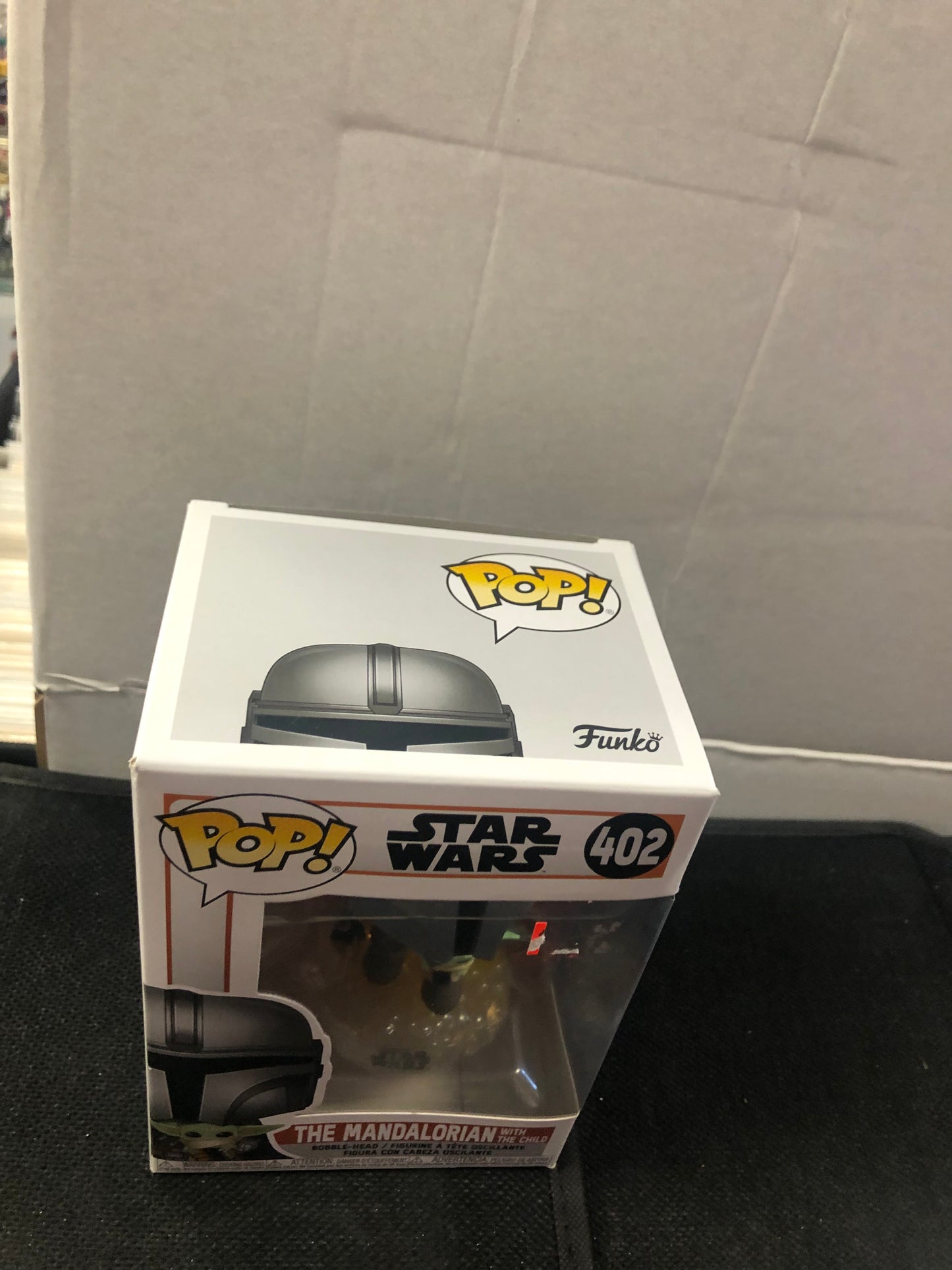 FUNKO POP STAR WARS THE MANDALORIAN #402 THE MANDALORIAN WITH THE CHILD GOOD CONDITION