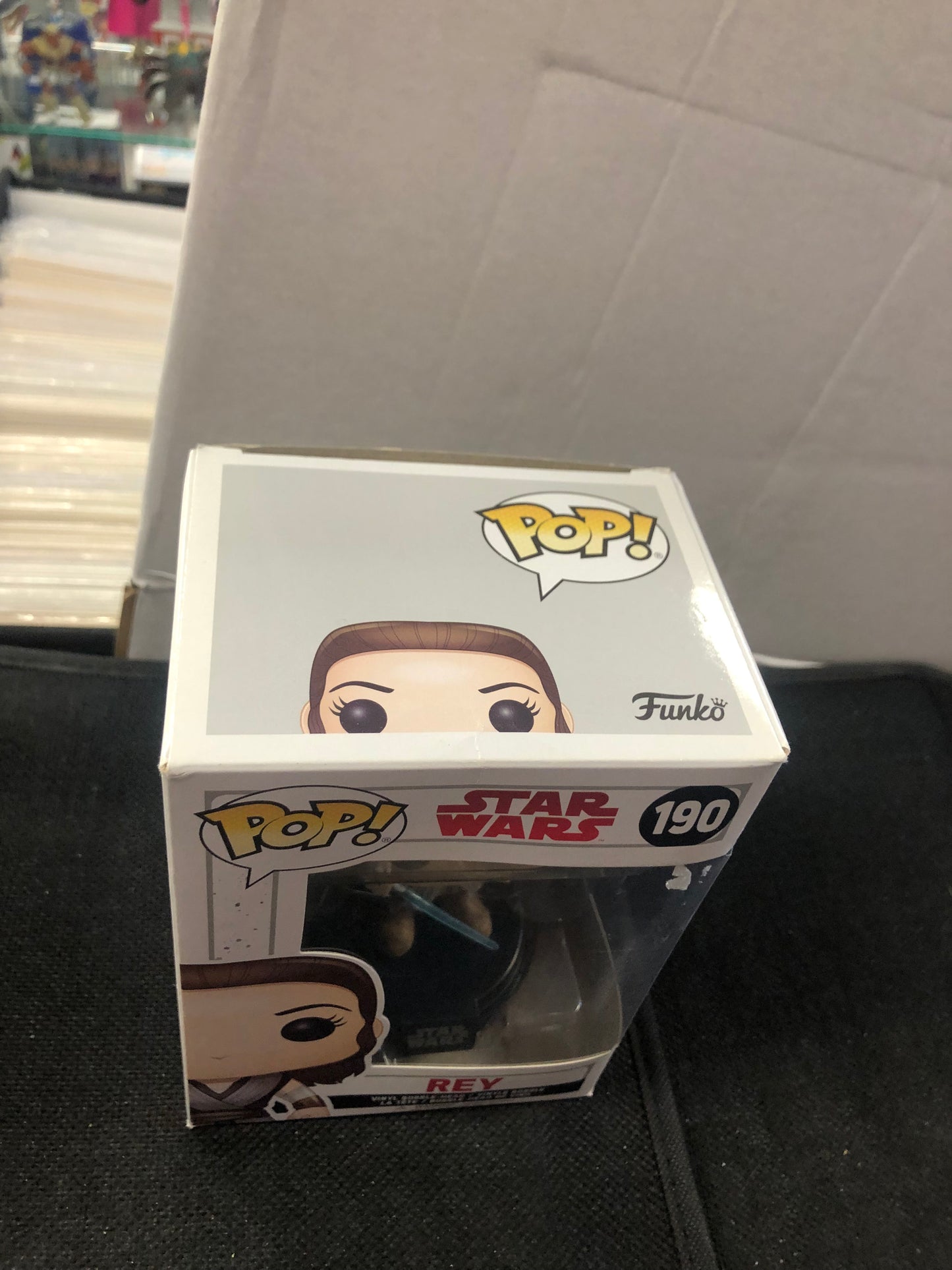 FUNKO POP STAR WARS # 190 REY GOOD CONDITION