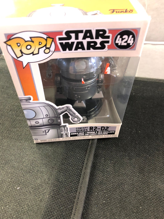 FUNKO POP STAR WARS #424 CONCEPT SERIES R2-D2 GOOD CONDITION