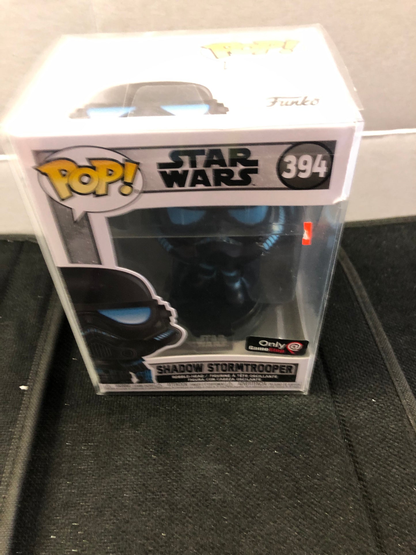 FUNKO POP STAR WARS #394 SHADOW STORMTROOPER GAMESTOP EXCLUSIVE GOOD CONDITION