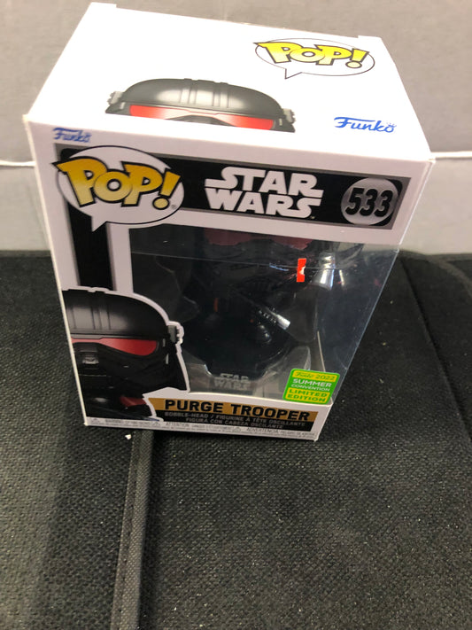 FUNKO POP STAR WARS OBI-WAN KENOBI # 533 PURGE TROOPER 2022 SUMMER CONVENTION LIMITED EDITION EXCLUSIVE GOOD CONDITION