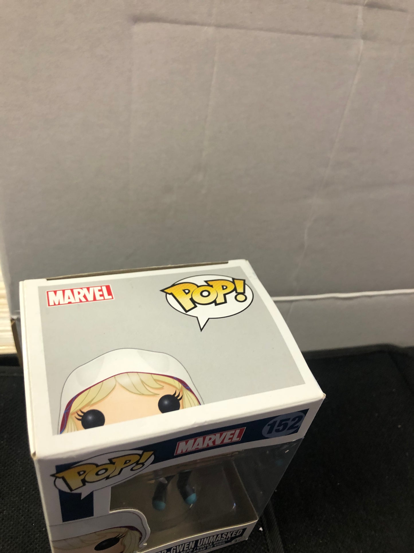 FUNKO POP MARVEL #152 SPIDER-GWEN UNMASKED GOOD CONDITION