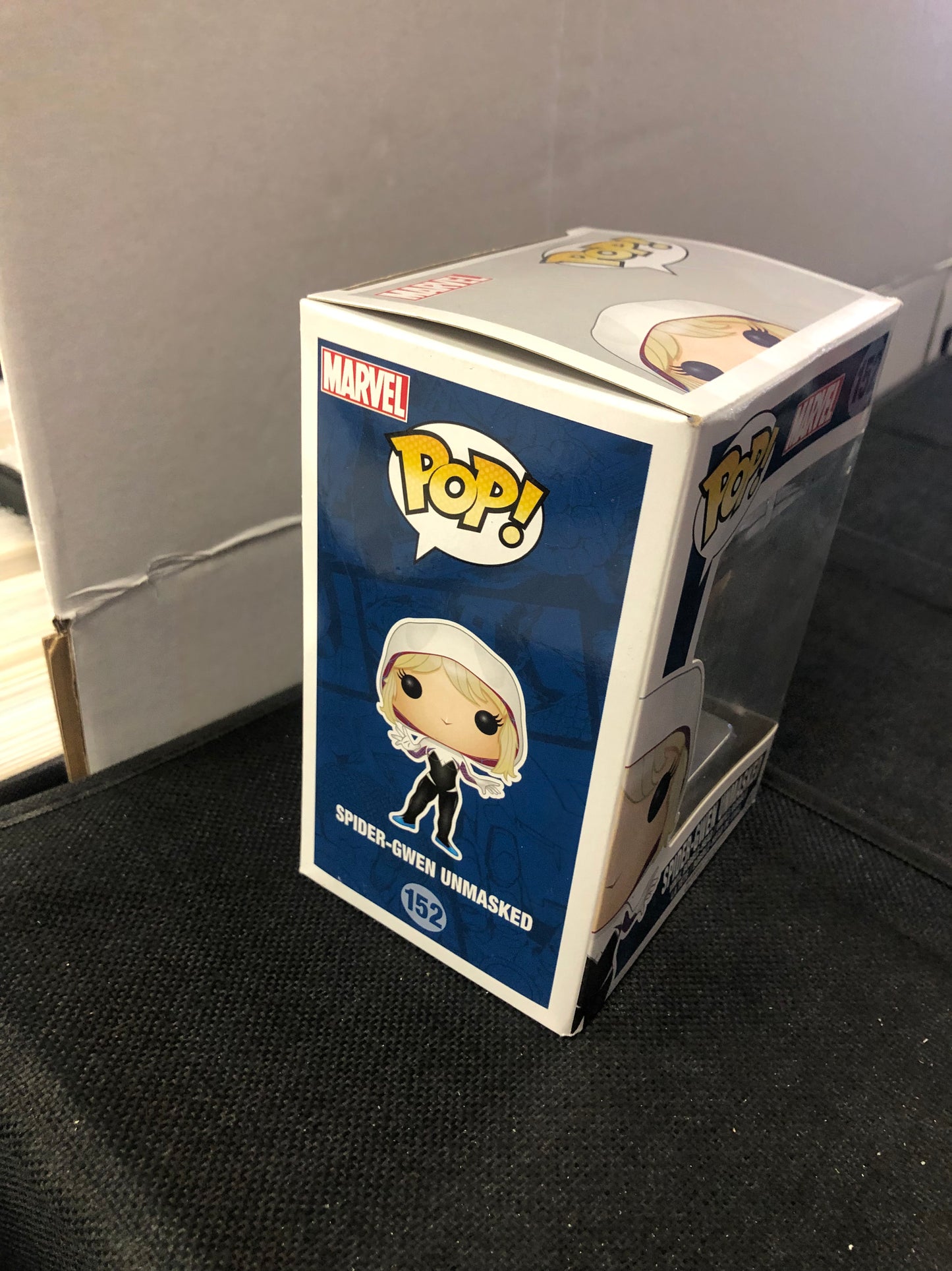 FUNKO POP MARVEL #152 SPIDER-GWEN UNMASKED GOOD CONDITION