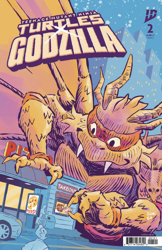 IDW COMICS Teenage Mutant Ninja Turtles x Godzilla #2 Variant B (Ba)