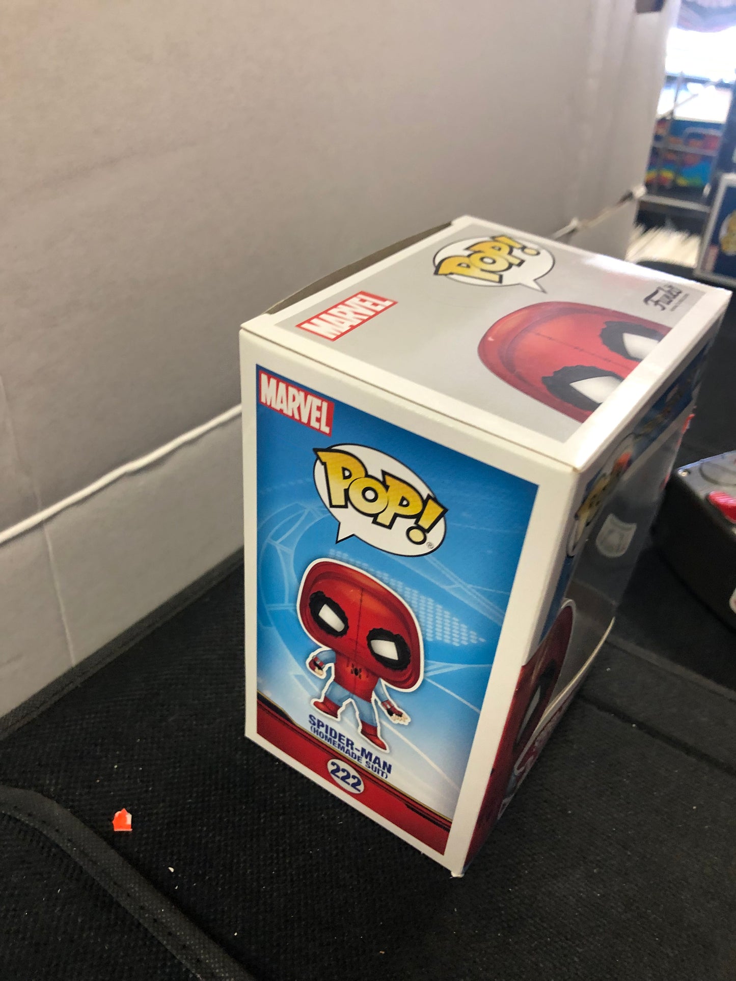 FUNKO POP SPIDER-MAN HOMECOMING #222 SPIDER-MAN HOMEMADE SUIT GOOD CONDITION