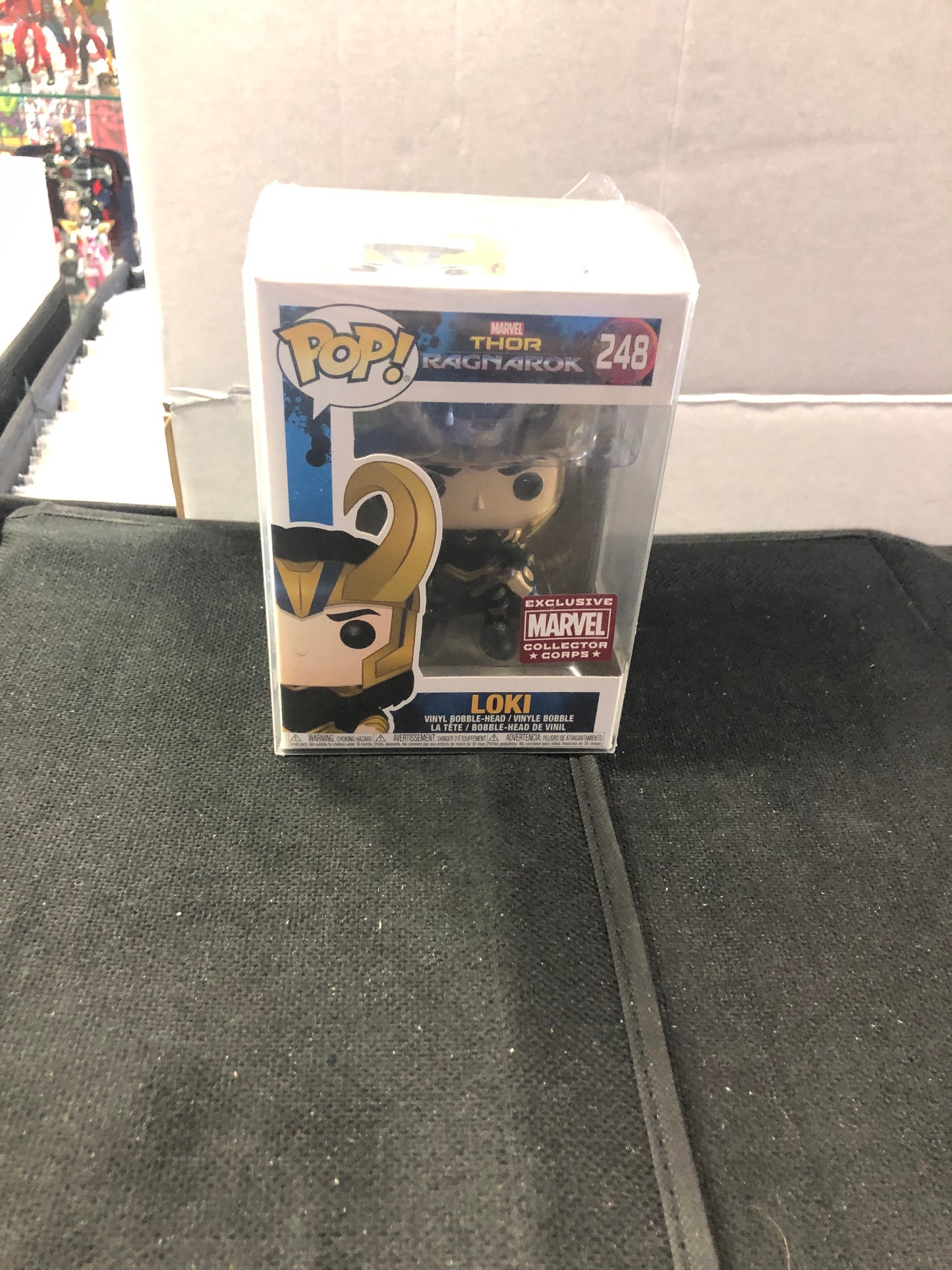 FUNKO POP THOR RAGNAROK #248 LOKI MARVEL COLLECTOR CORPS EXCLUSIVE GOOD CONDITION