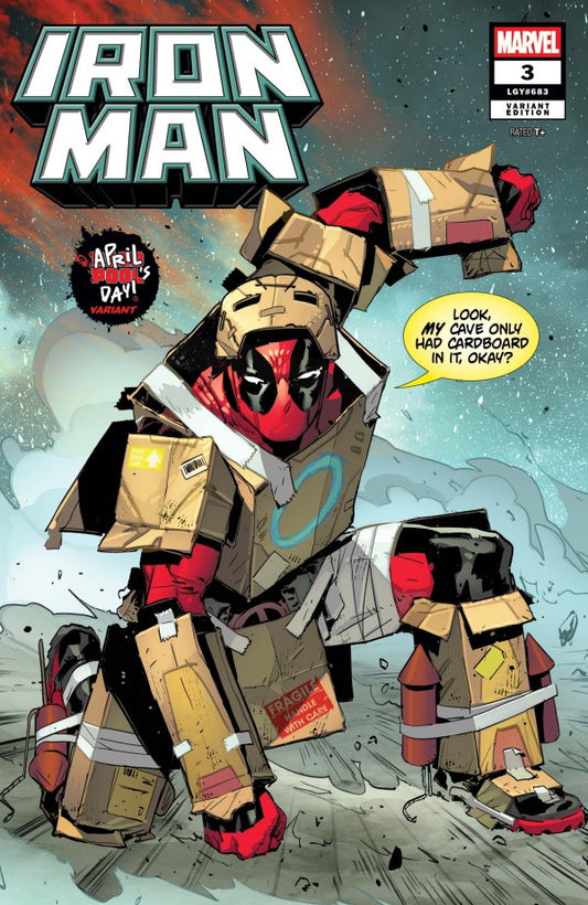 IRON MAN #3 MATTEO LOLLI APRIL POOL'S DAY VARIANT