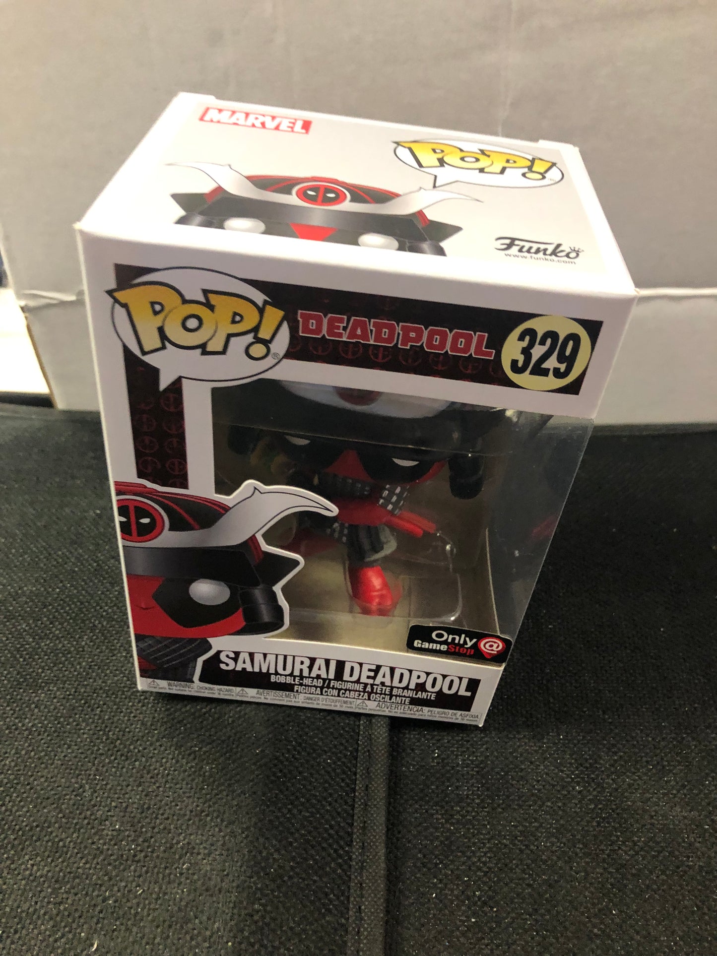 FUNKO POP DEADPOOL # 329 SAMURAI DEADPOOL GAMESTOP EXCLUSIVE GOOD CONDITION