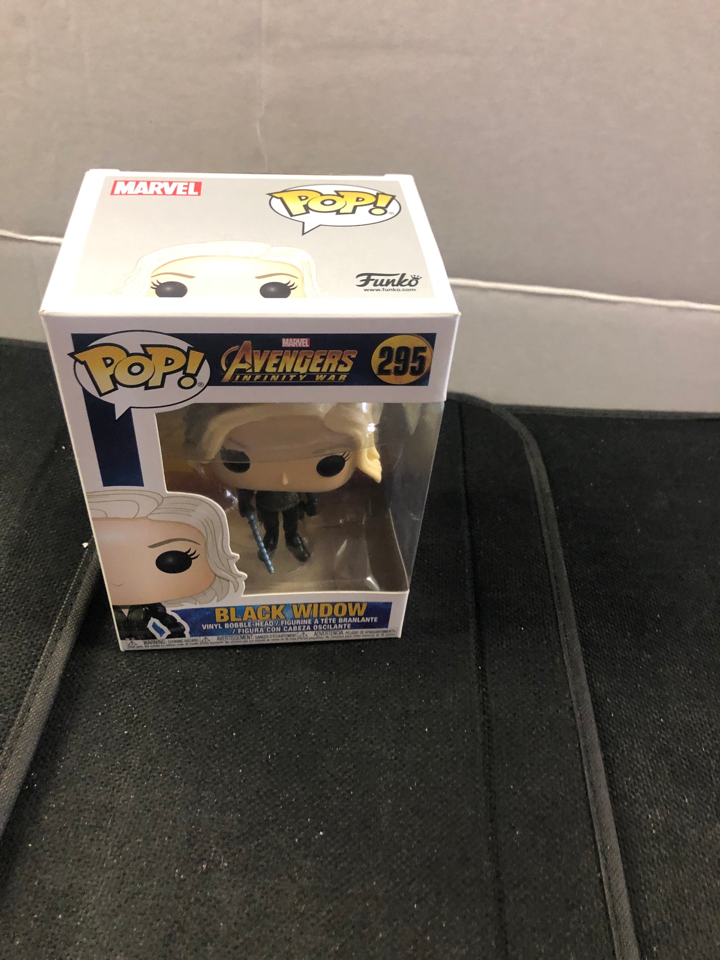 FUNKO POP AVENGERS INFINITY WAR # 295 BLACK WIDOW GOOD CONDITION