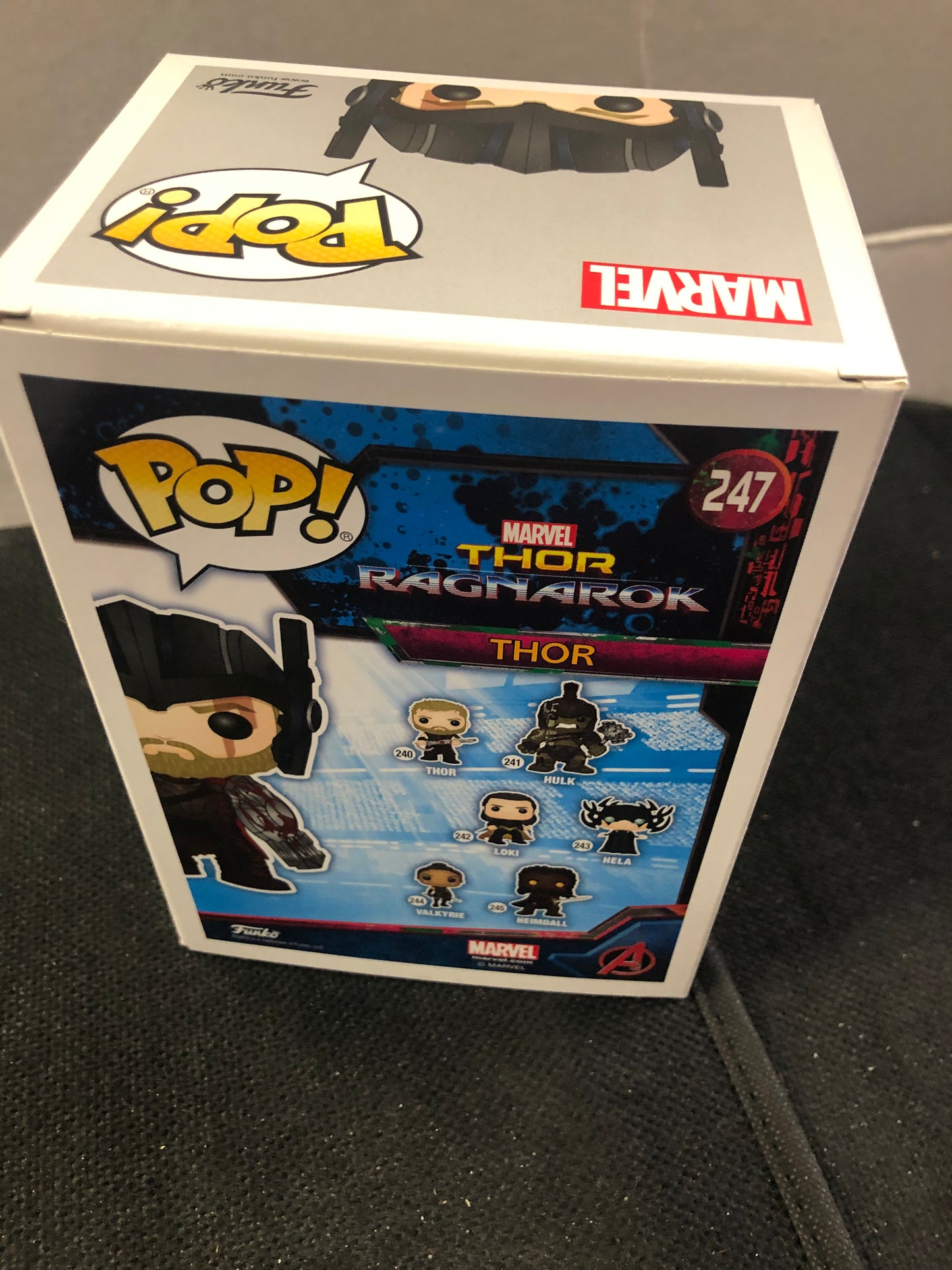 FUNKO POP THOR RAGNAROK #247 THOR MARVEL COLLECTOR CORPS EXCLUSIVE GOOD CONDITION