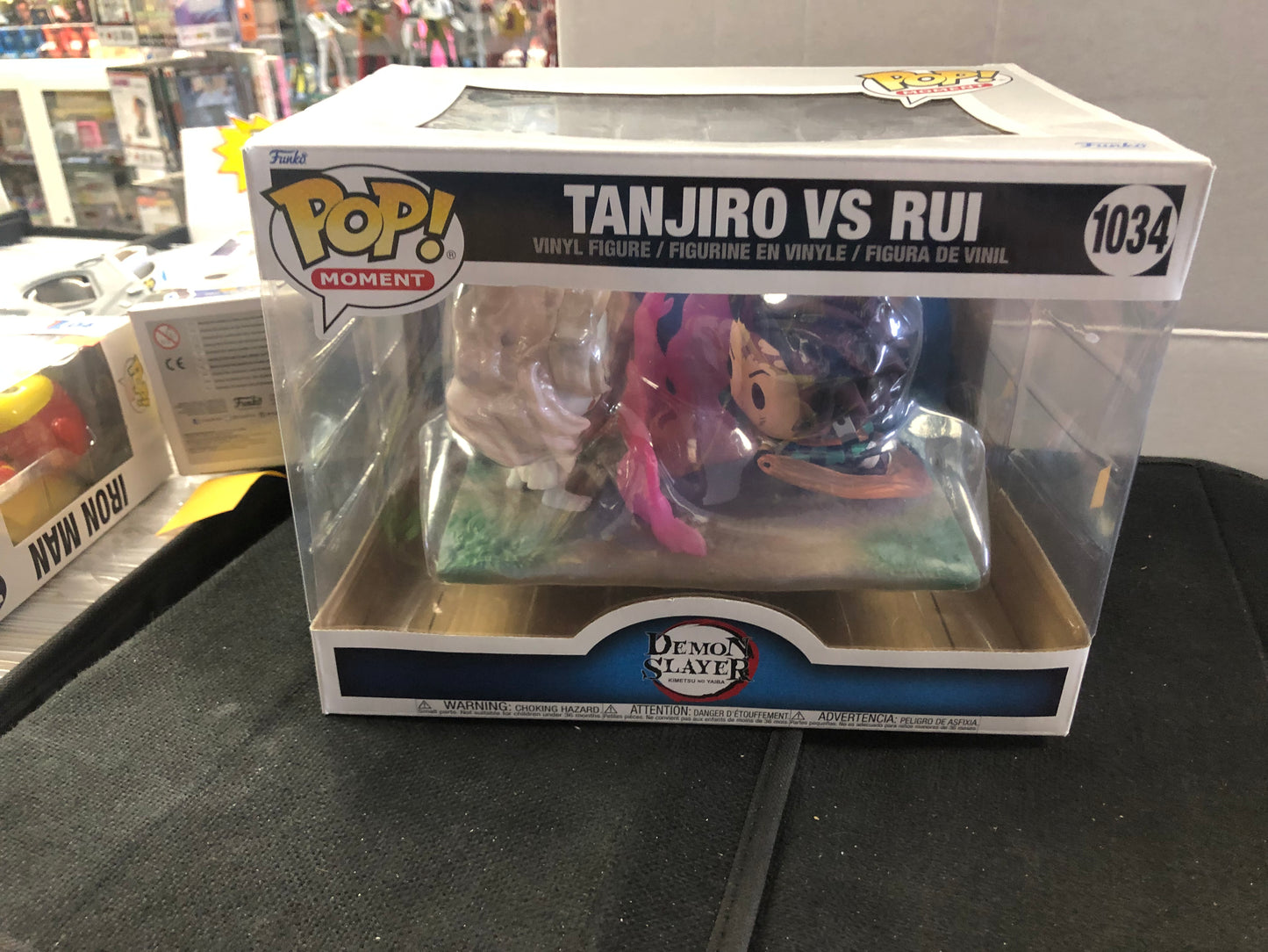 FUNKO POP POP MOMENT DEMON SLAYER # 1034 TANJIRO VS RUI GOOD CONDITION