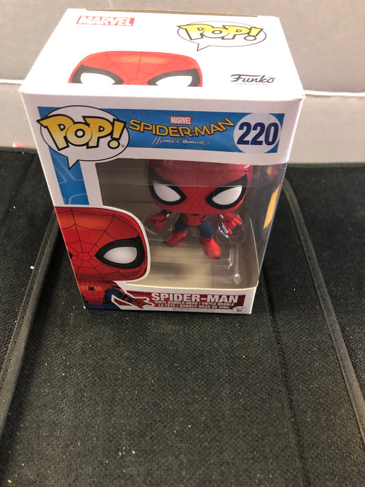 FUNKO POP SPIDER-MAN HOMECOMING #220 SPIDER-MAN GOOD CONDITION