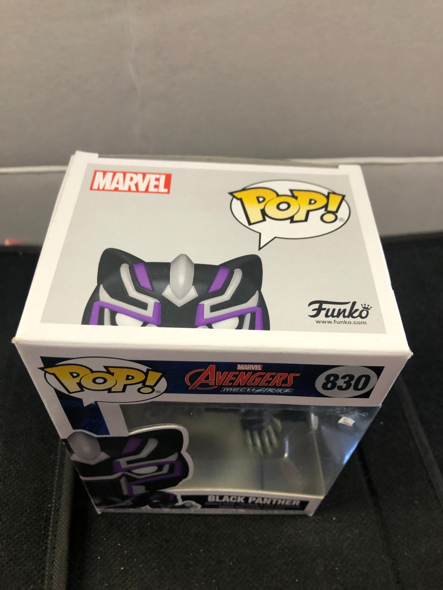 FUNKO POP AVENGERS MECHSTRIKE # 830 BLACK PANTHER GOOD CONDITION