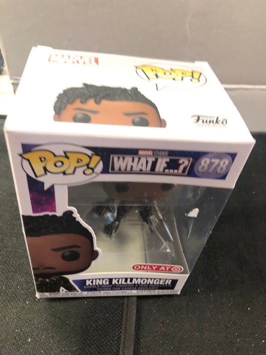 FUNKO POP WHAT IF # 878 KING KILLMONGER TARGET EXCLUSIVE GOOD CONDITION