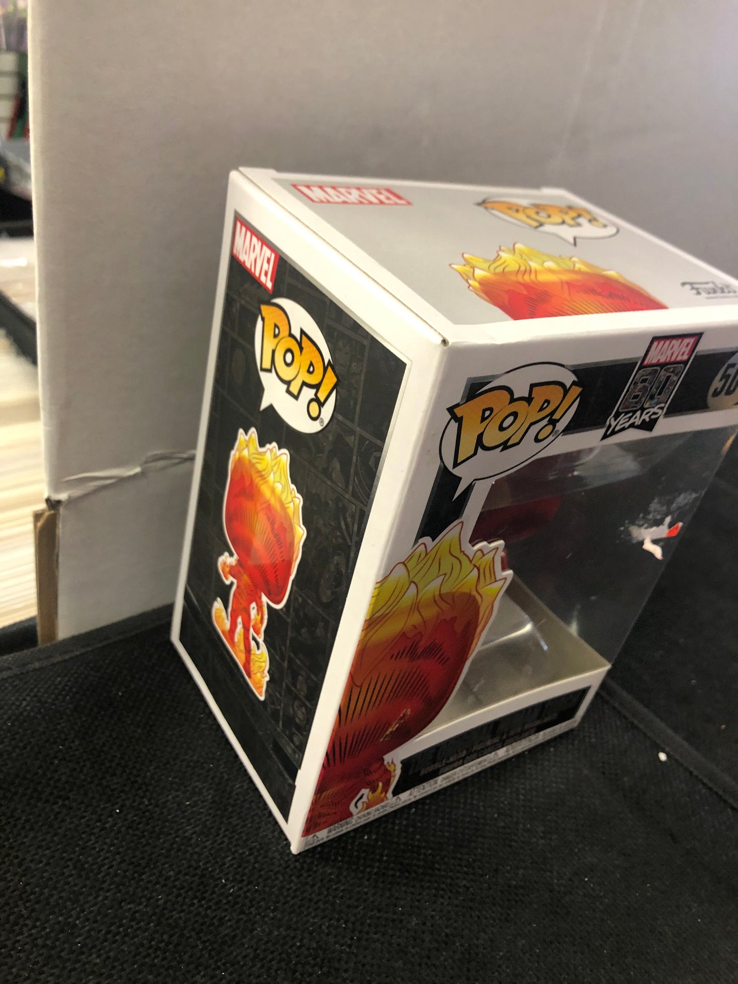 FUNKO POP MARVEL 80 YEARS # 501 THE ORIGINAL HUMAN TORCH GOOD CONDITION