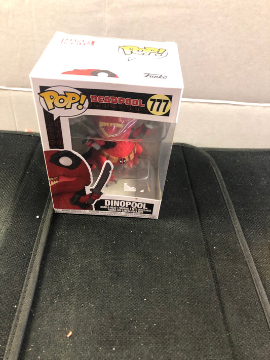 FUNKO POP DEADPOOL #777 DINOPOOL GOOD CONDITION