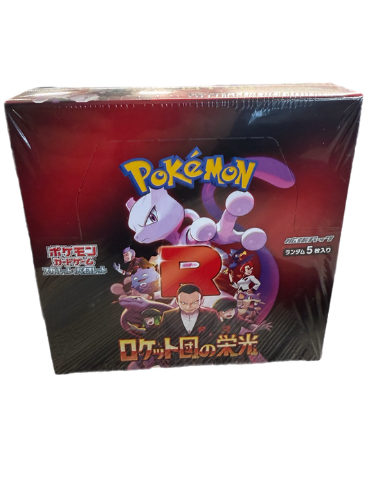 POKEMON TCG SCARLET AND VIOLET JAPANESE GLORY OF TEAM ROCKET BOOSTER BOX SEALED