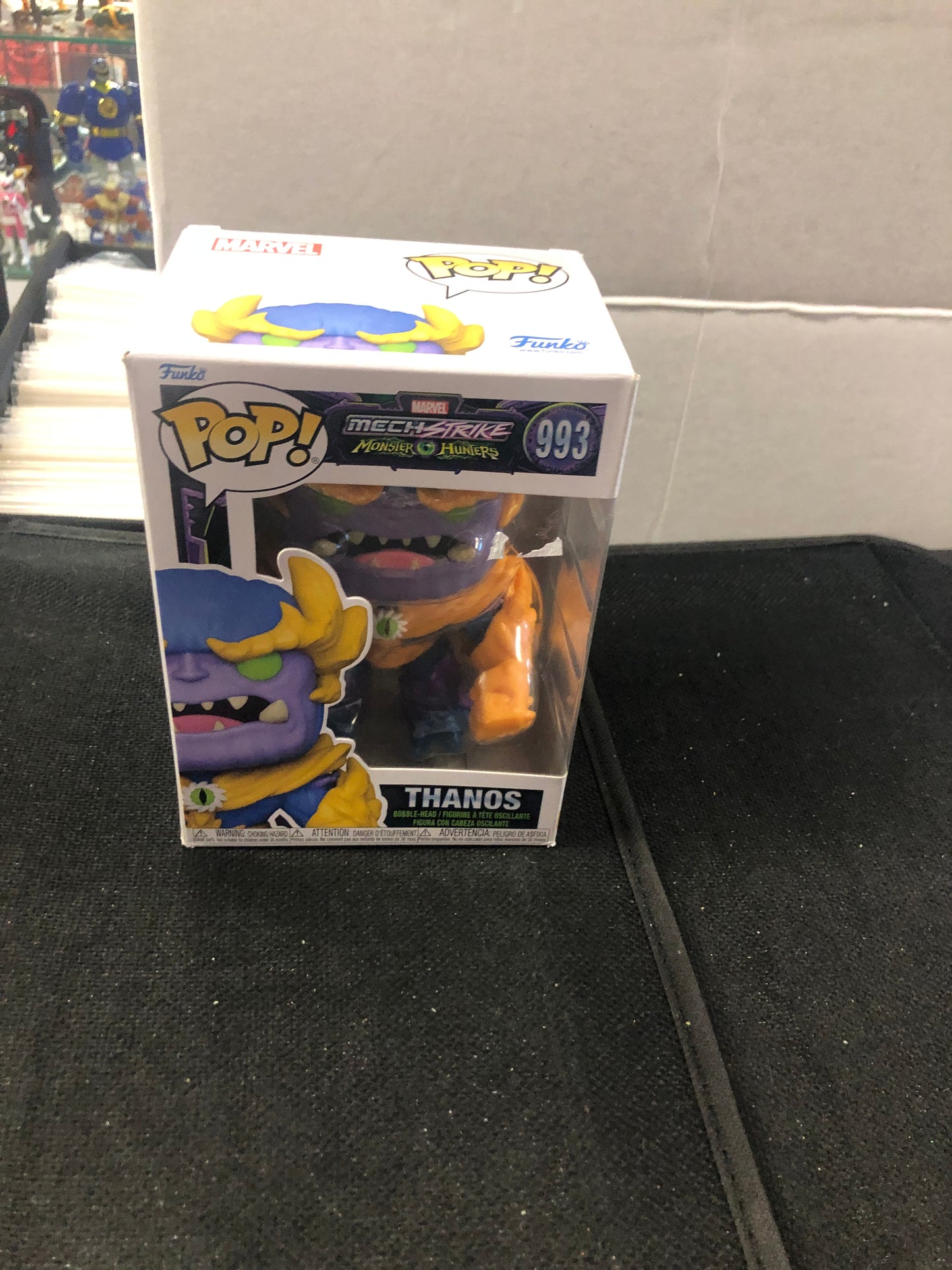 FUNKO POP MECHSTRIKE MONSTER HUNTERS #993 THANOS GOOD CONDITION