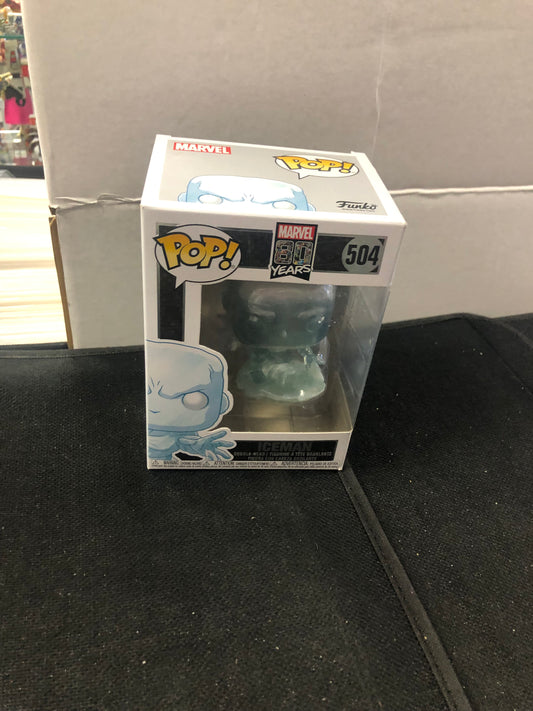 FUNKO POP MARVEL 80 YEARS # 504 ICEMAN GOOD CONDITION