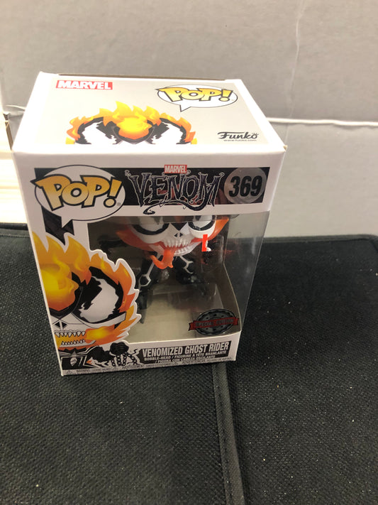 FUNKO POP VENOM # 369 VENOMIZED GHOST RIDER SPECIAL EDITION GOOD CONDITION