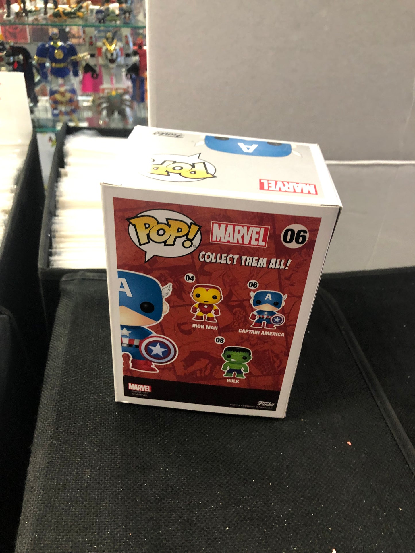 FUNKO POP MARVEL #06 CAPTAIN AMERICA 2017 SUMMER CONVENTION EXCLUSIVE GOOD CONDITION