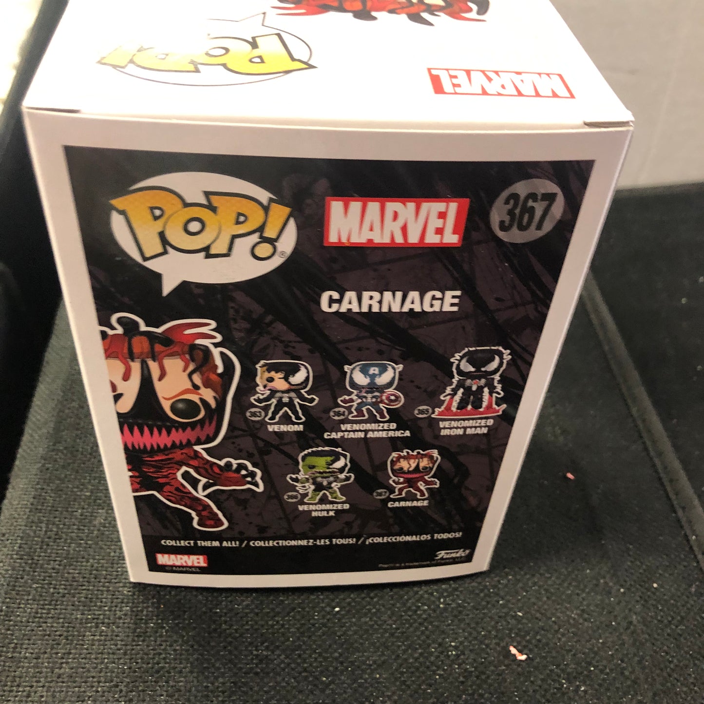 FUNKO POP VENOM # 367 CARNAGE GOOD CONDITION