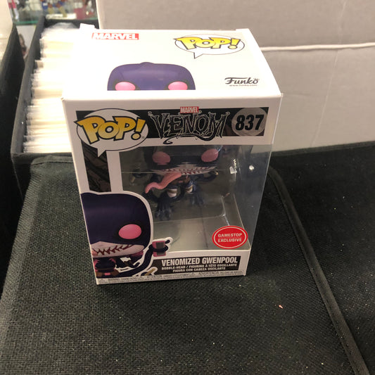 FUNKO POP VENOM # 837 VENOMIZED GWENPOOL GAMESTOP EXCLUSIVE GOOD CONDITION