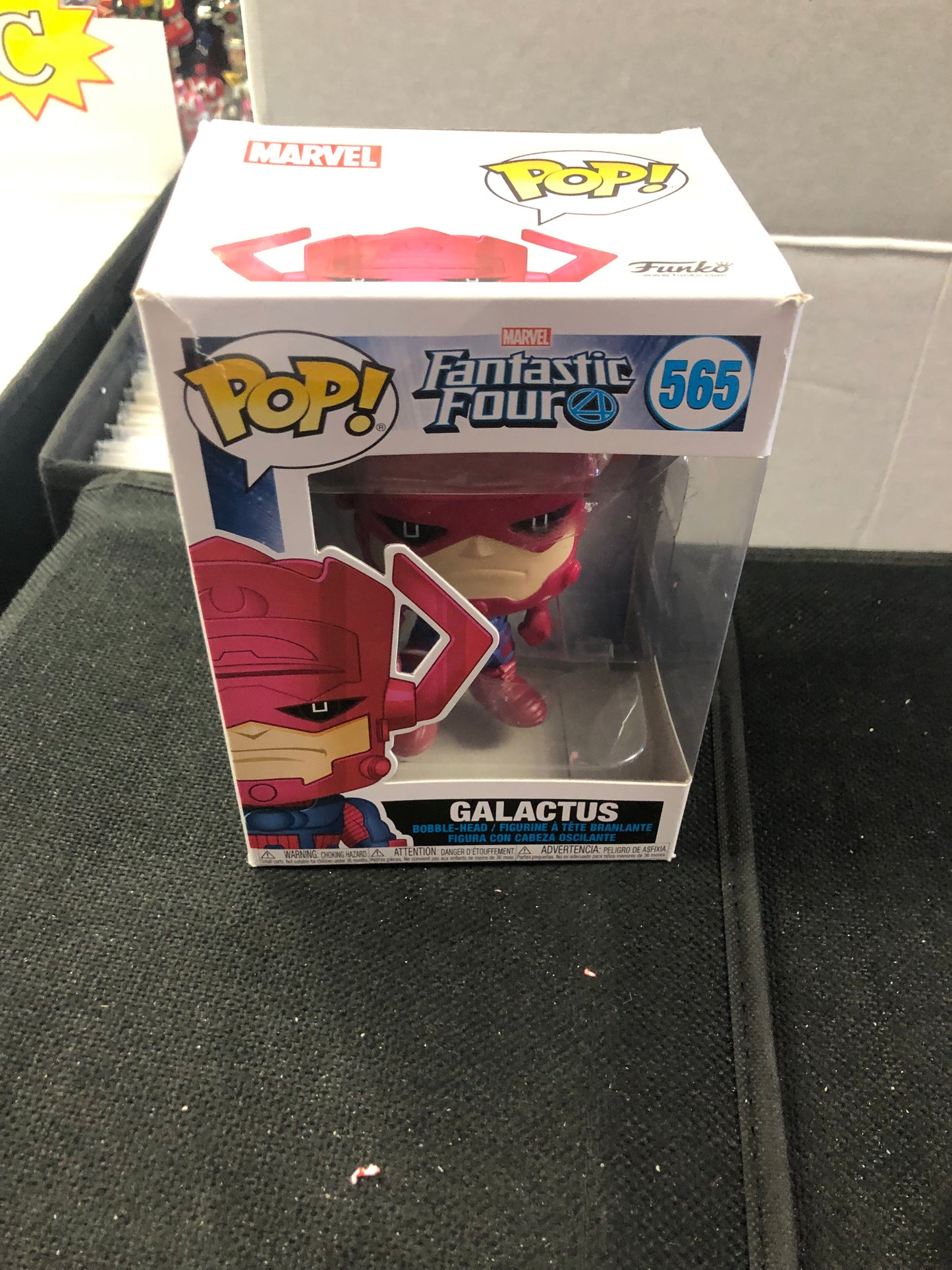 FUNKO POP FANTASTIC FOUR # 565 GALACTUS OKAY CONDITION TEAR ON TOP OF BOX