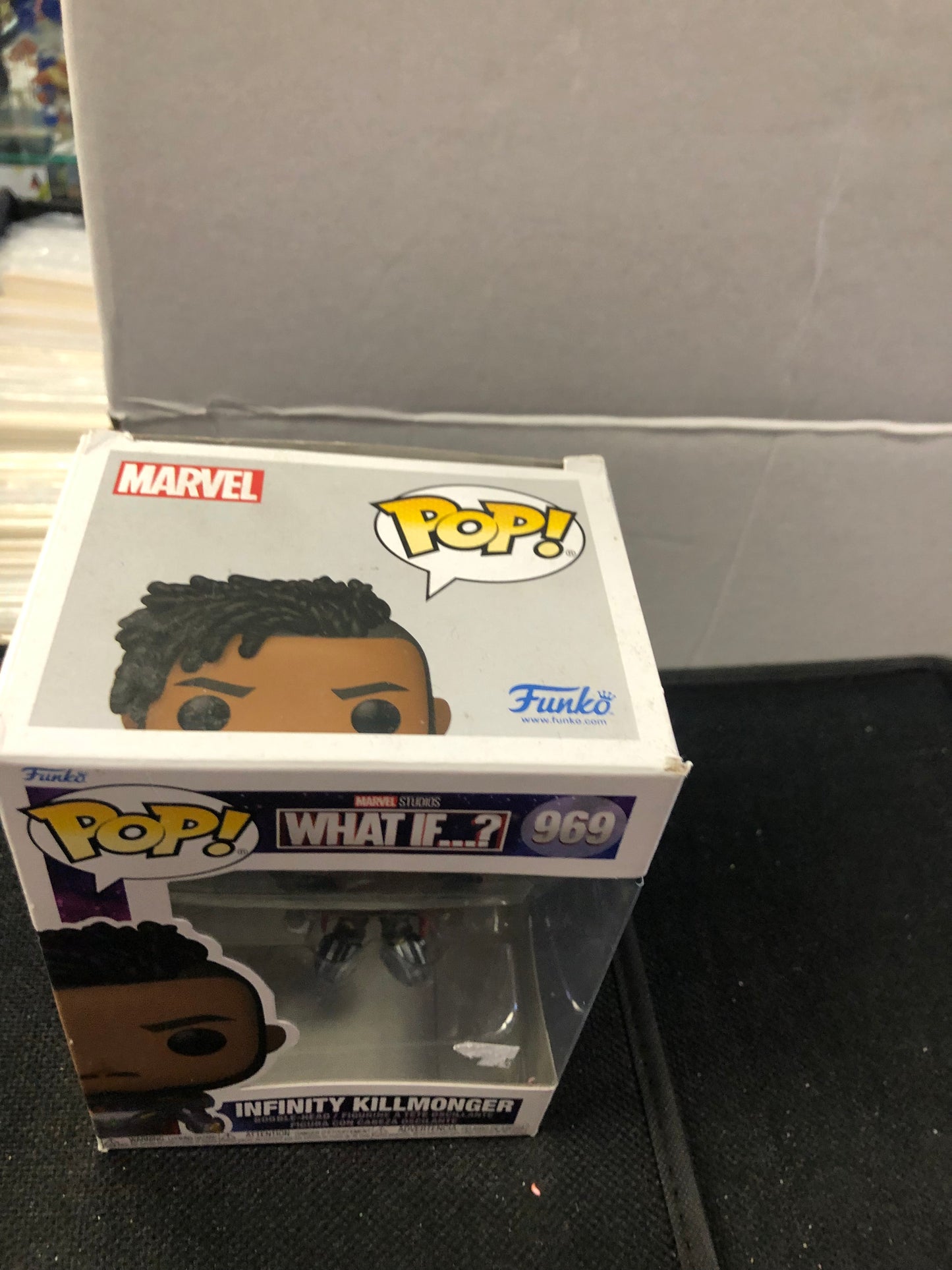 FUNKO POP WHAT IF # 969 INFINITY KILLMONGER GOOD CONDITION