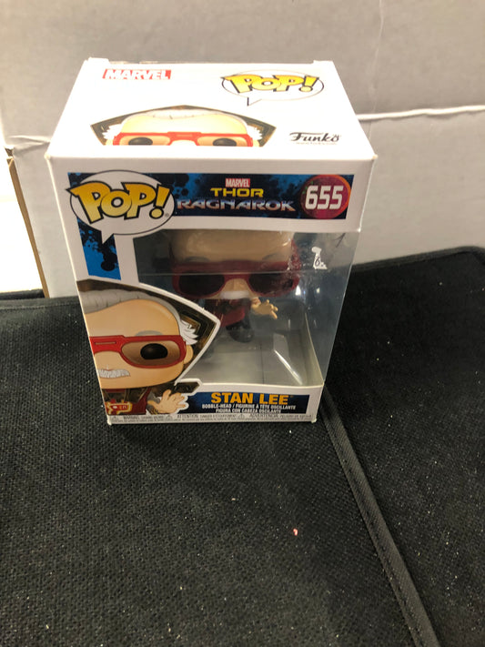 FUNKO POP THOR RAGNAROK # 655 STAN LEE GOOD CONDITION