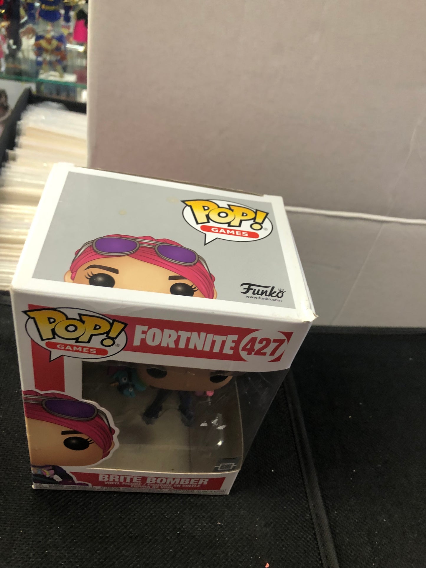 FUNKO POP FORTNITE # 427 BRITE BOMBER GOOD CONDITION